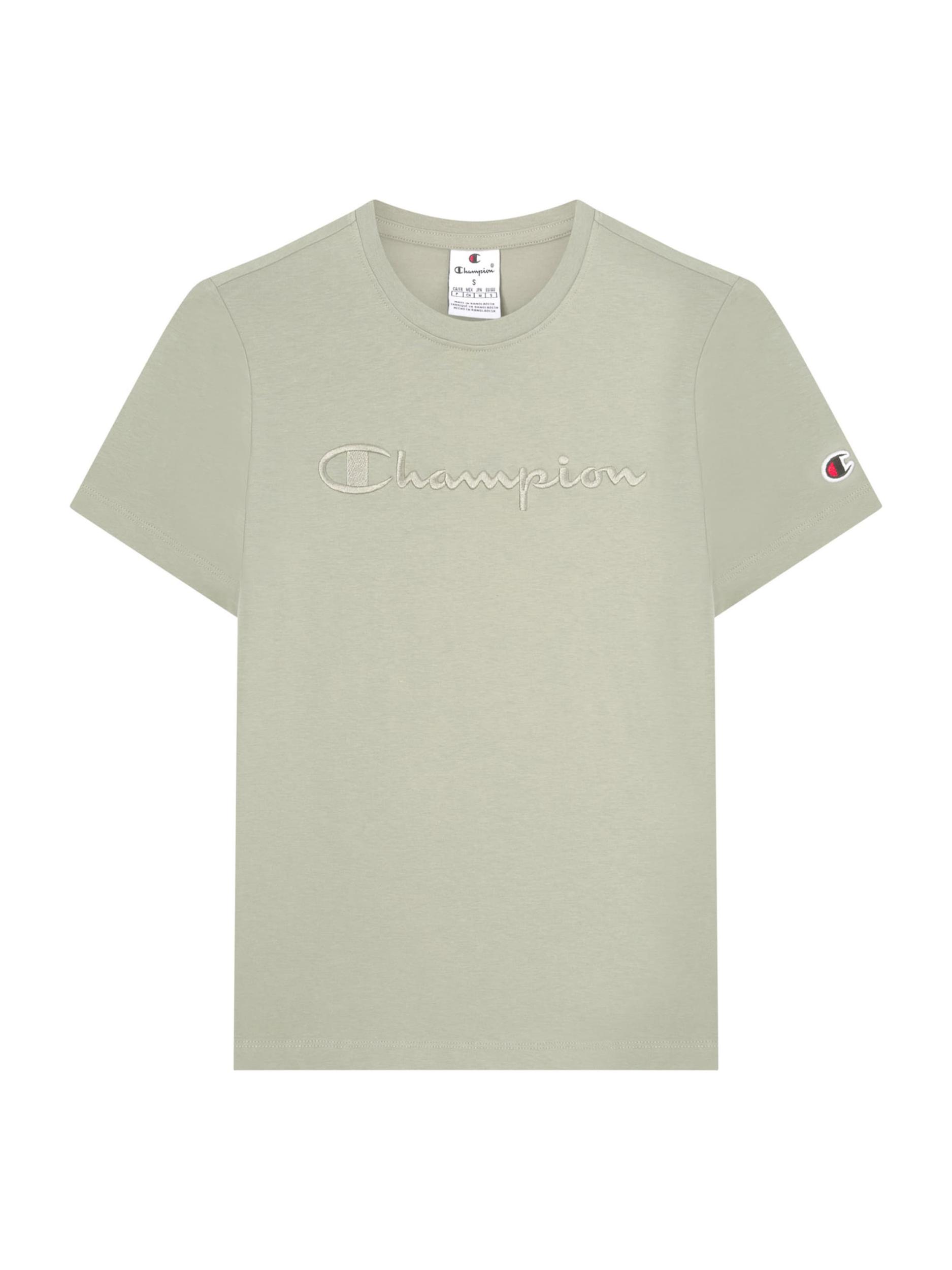 Champion Authentic Athletic Apparel Majica pastelno zelena / rdeča / črna