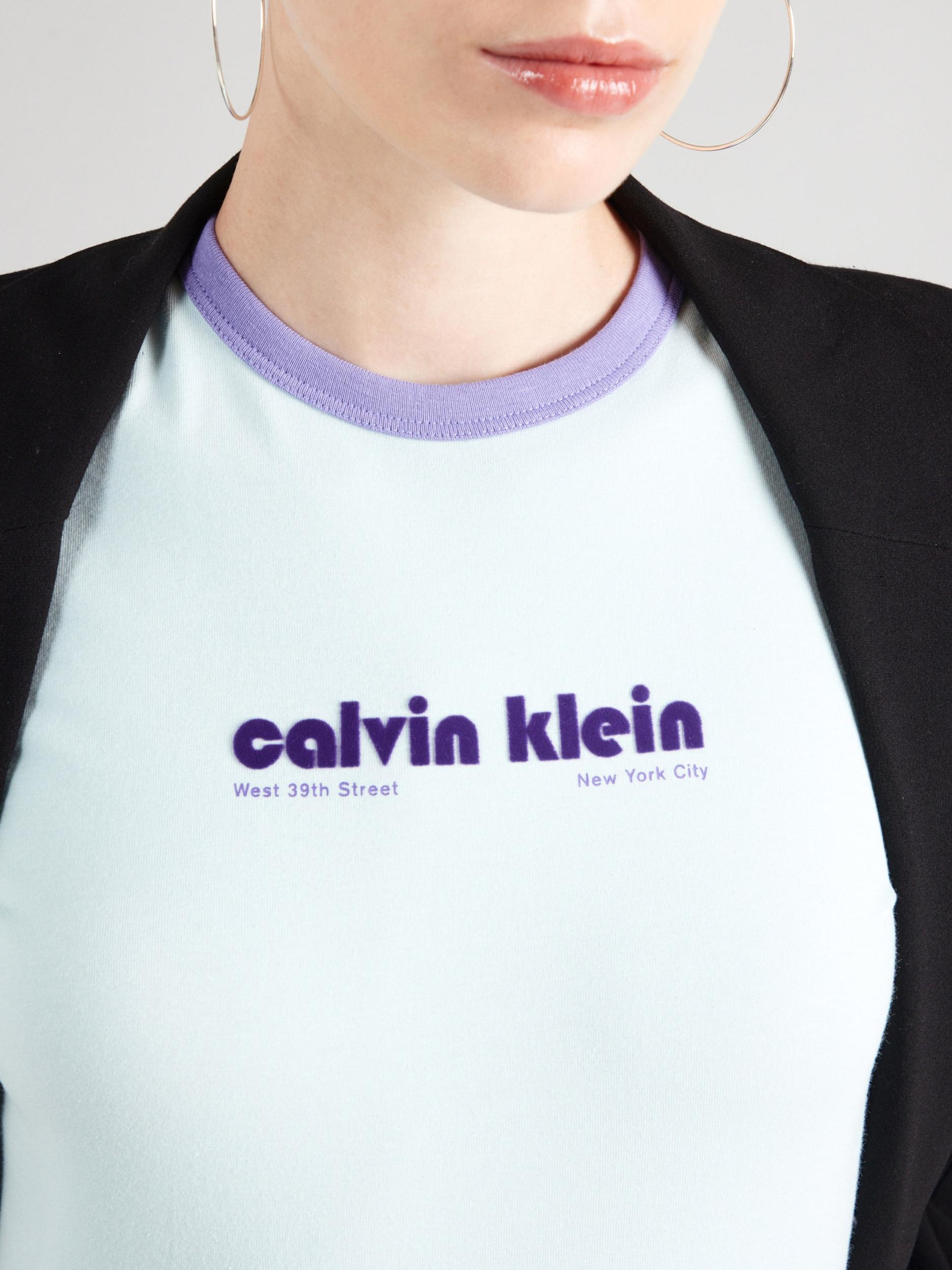 Calvin Klein Jeans Majica pastelno zelena / lila