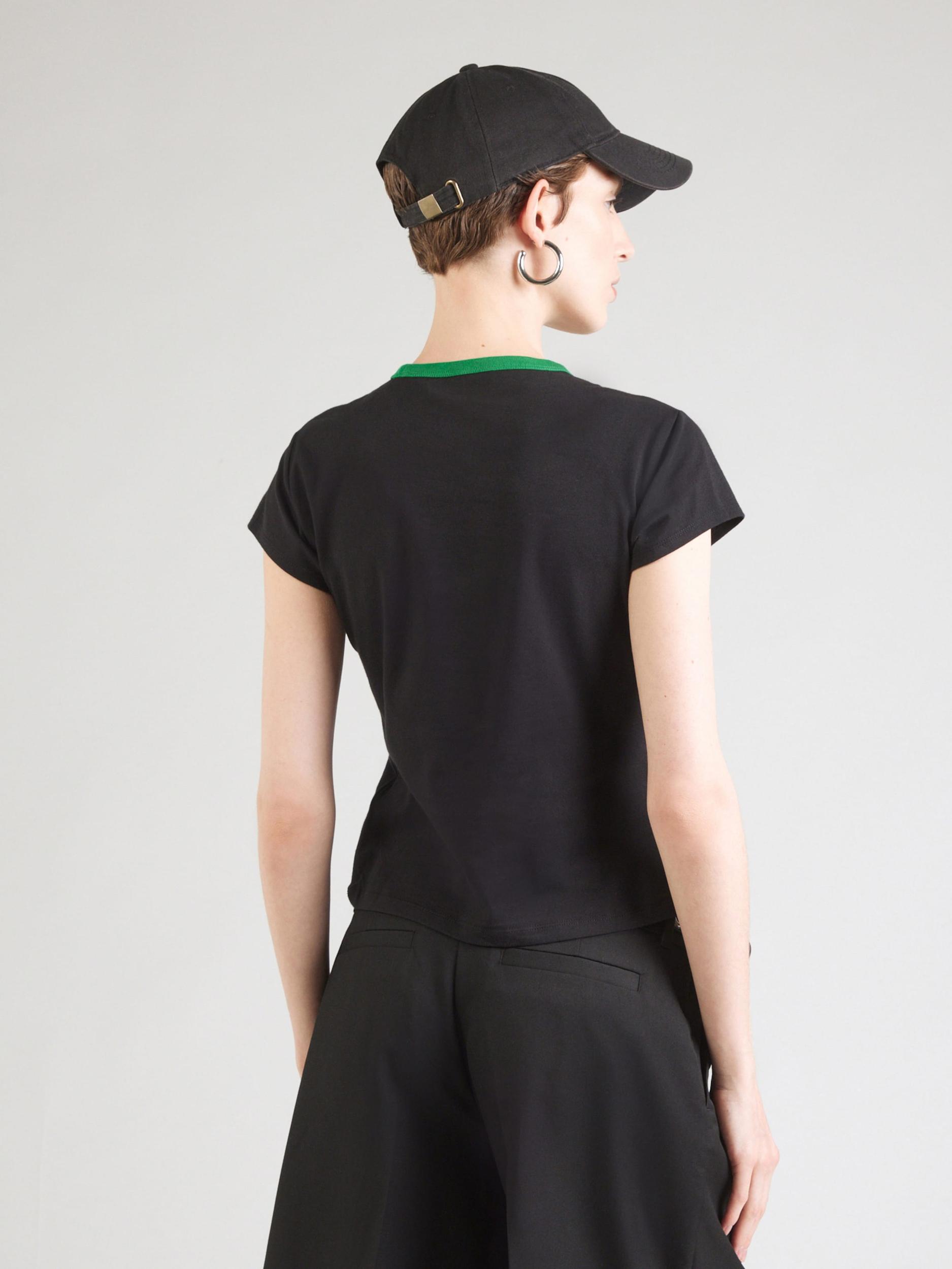 Calvin Klein Jeans Majica zelena / črna