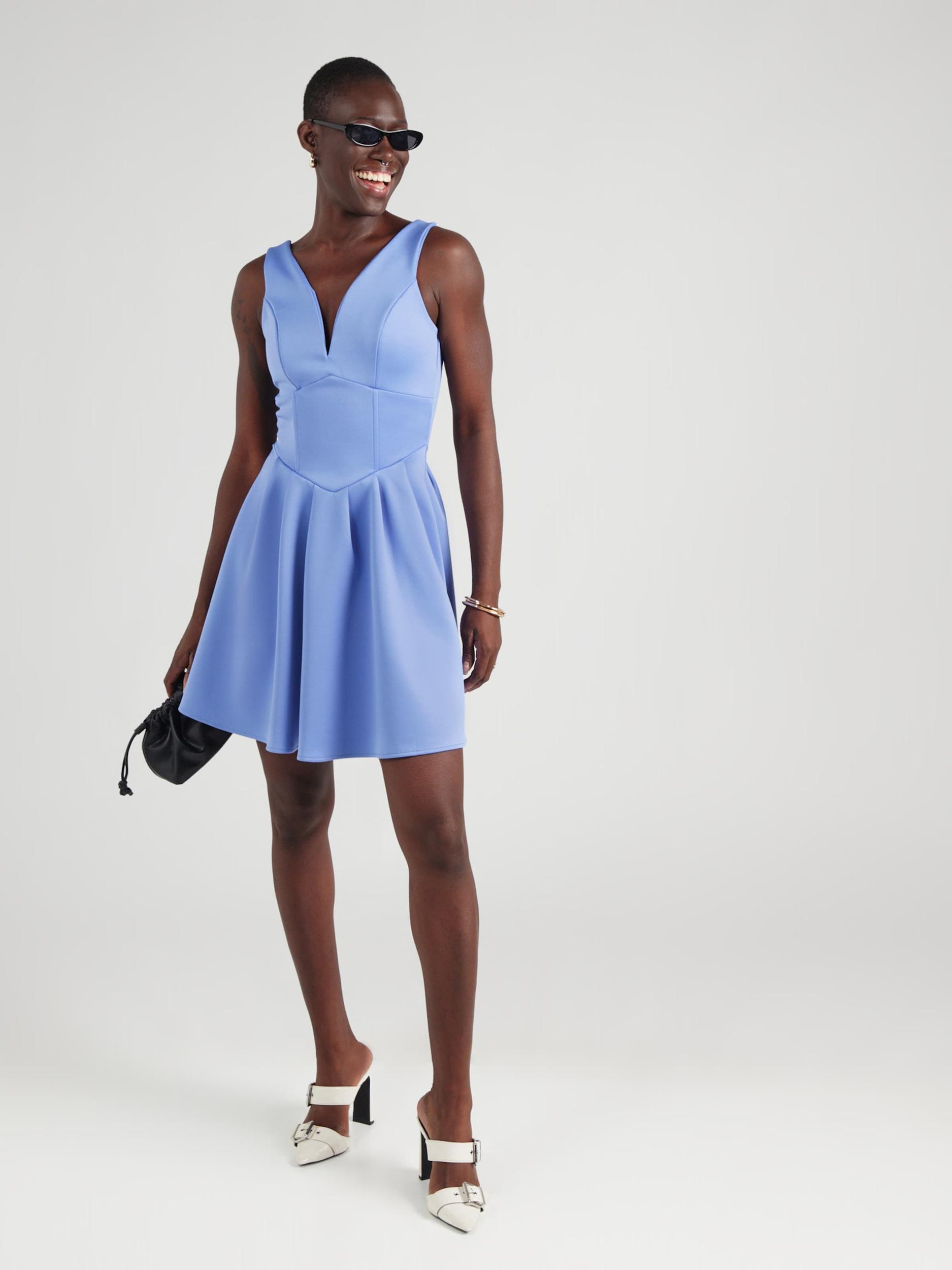 WAL G. Obleka 'ANNA' svetlo modra