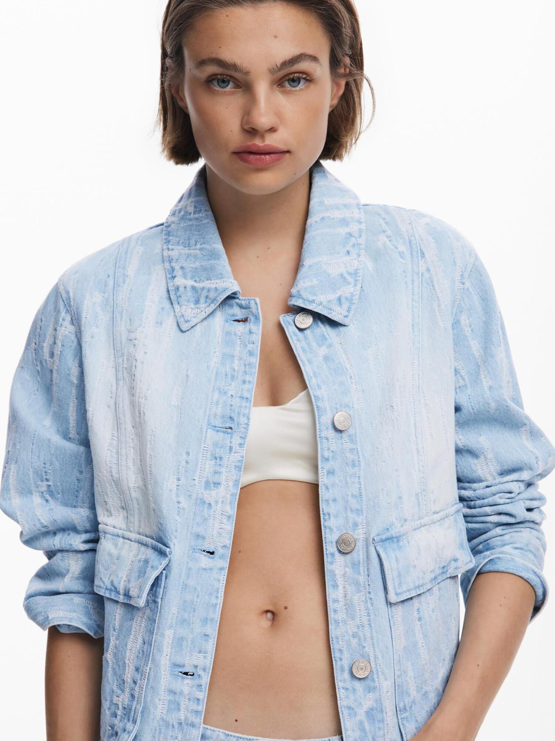 Desigual Prehodna jakna moder denim