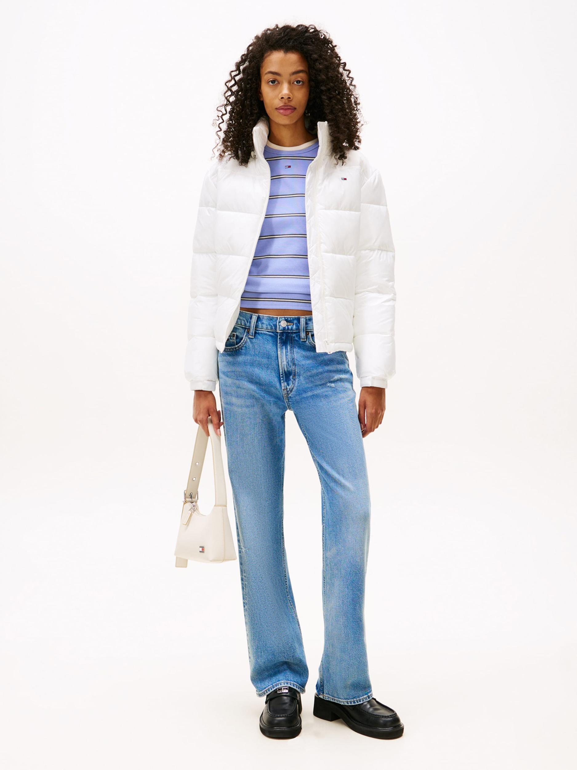 Tommy Jeans Prehodna jakna 'ESS' bela