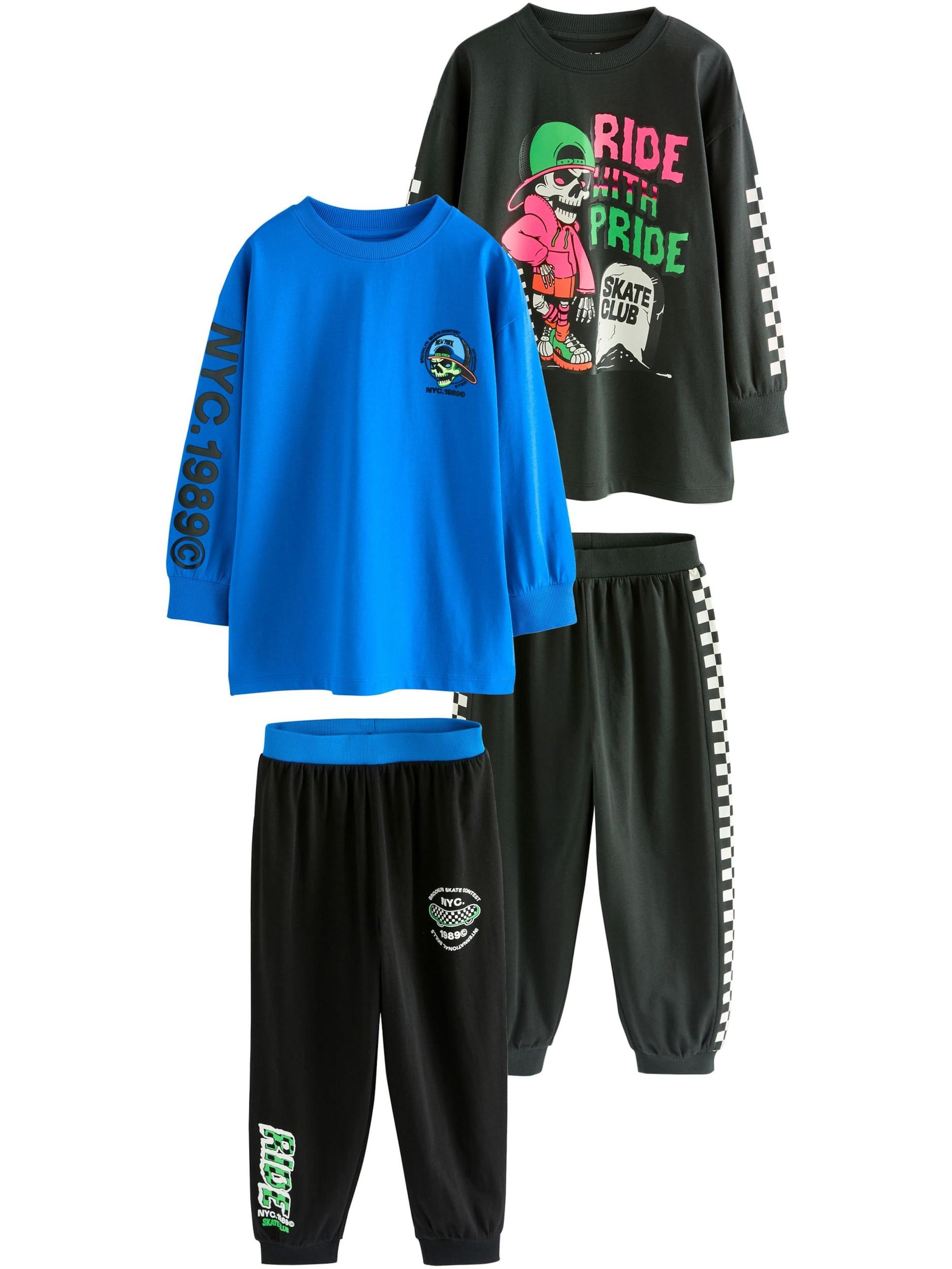 Next Pižama modra / jelka