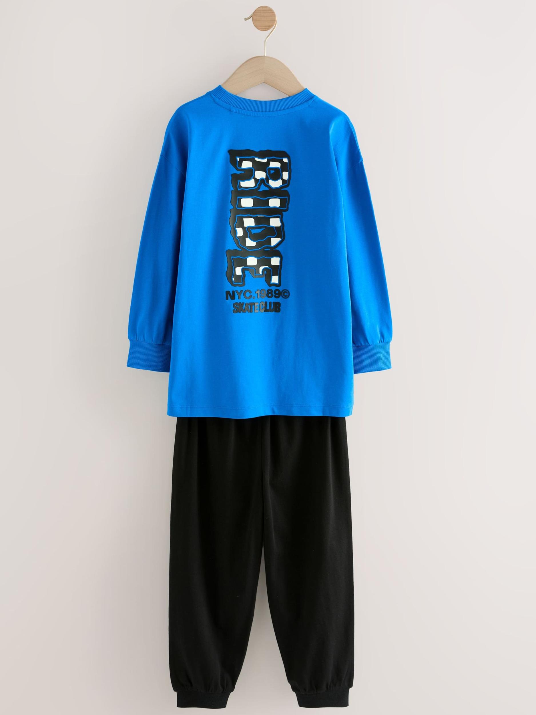 Next Pižama modra / jelka