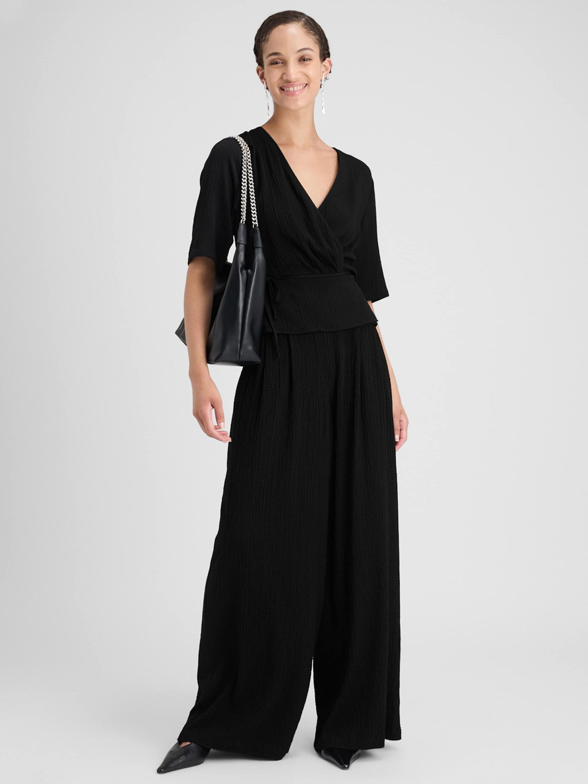 Guido Maria Kretschmer Women Hlače na rob 'Elna' črna