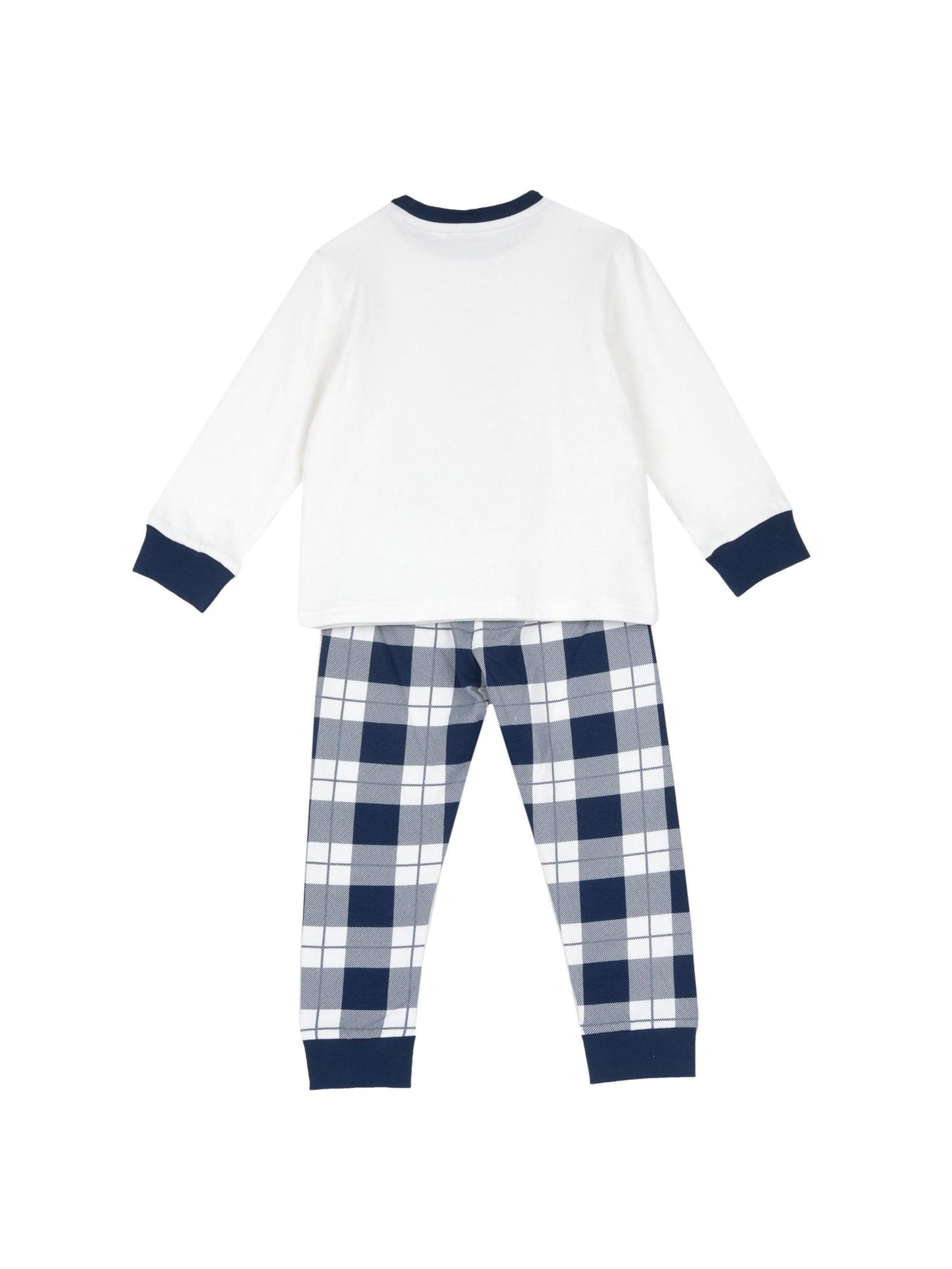 Chicco Pižama modra / rjava / bela