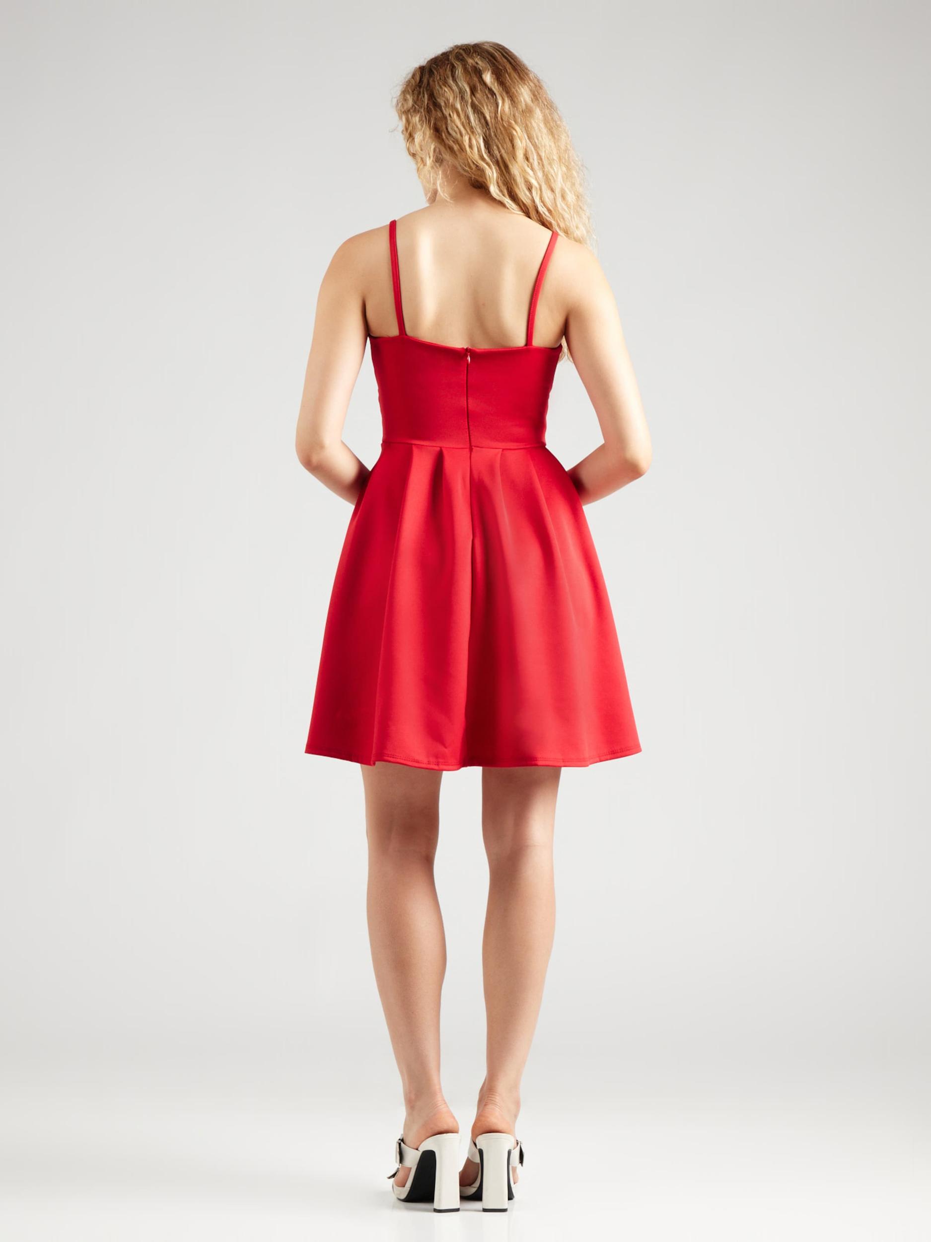 WAL G. Koktejl obleka 'SCARLETTE' rdeča