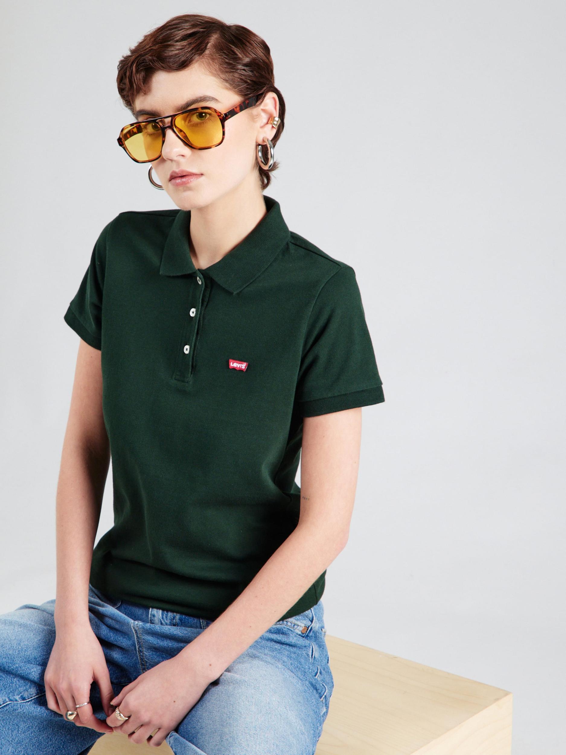 LEVI'S  Majica temno zelena / rdeča