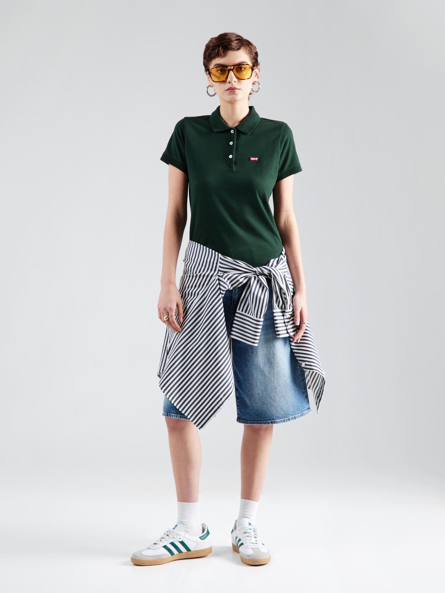 LEVI'S  Majica temno zelena / rdeča