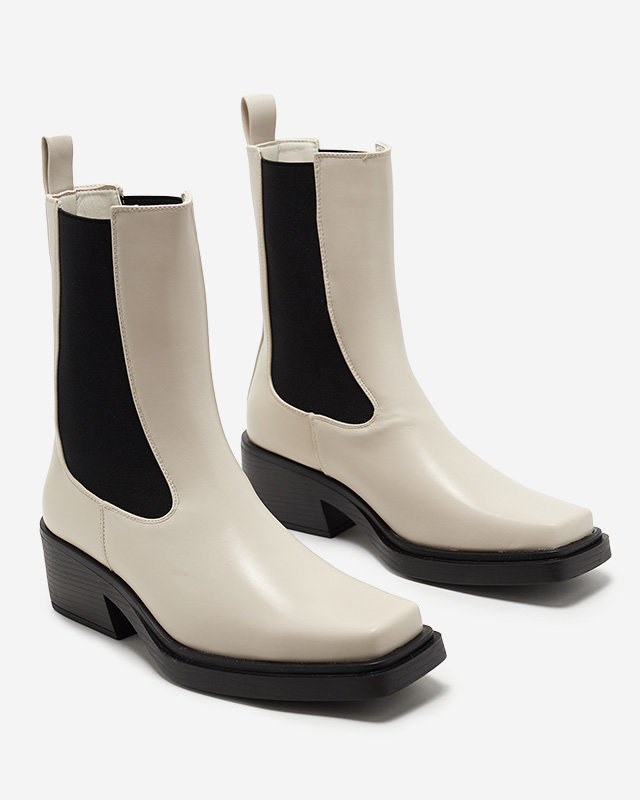Resti Beige women's high slip boots Darran - Footwear