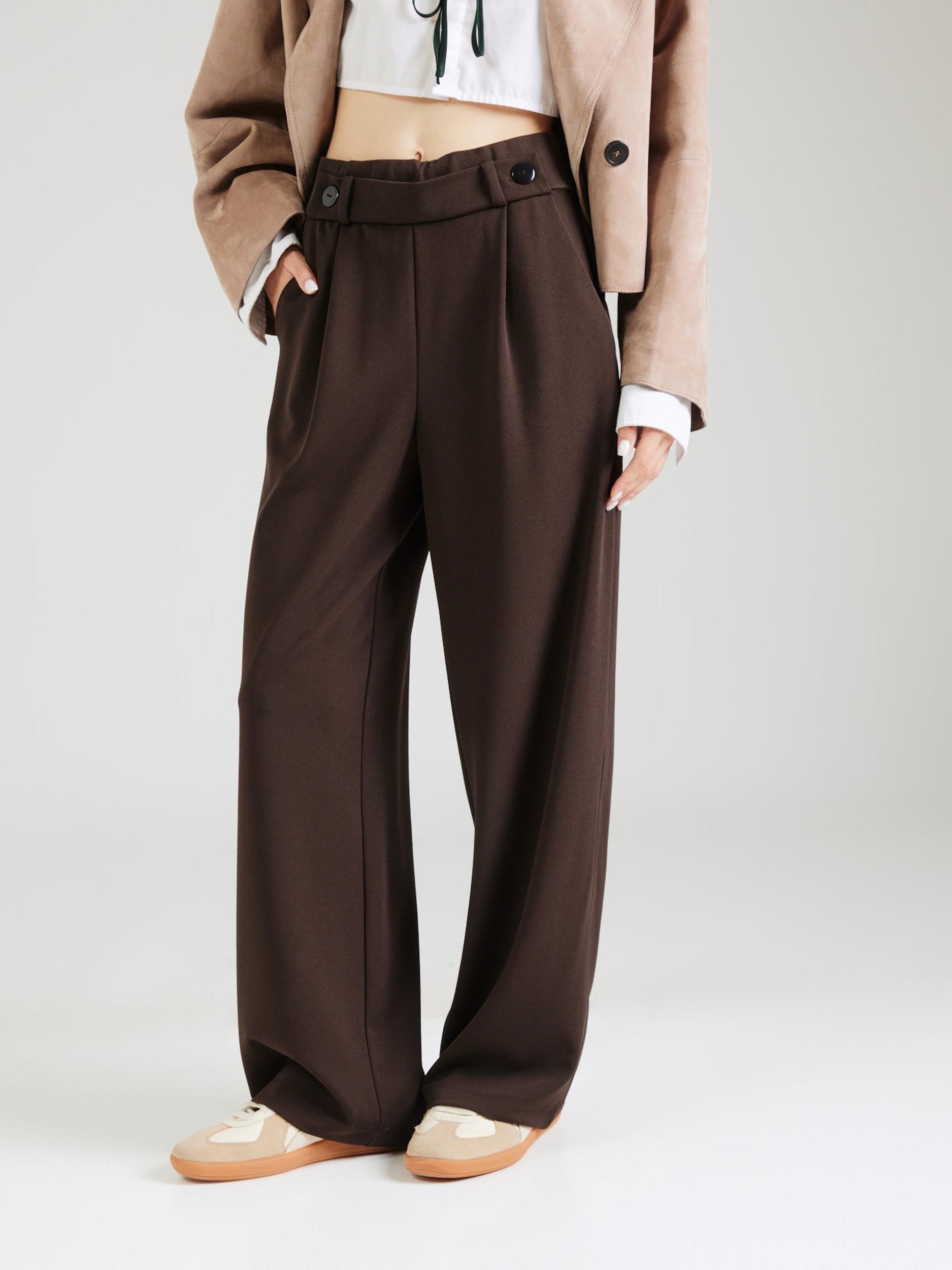 VERO MODA Hlače z naborki 'VMSTAR' čokolada