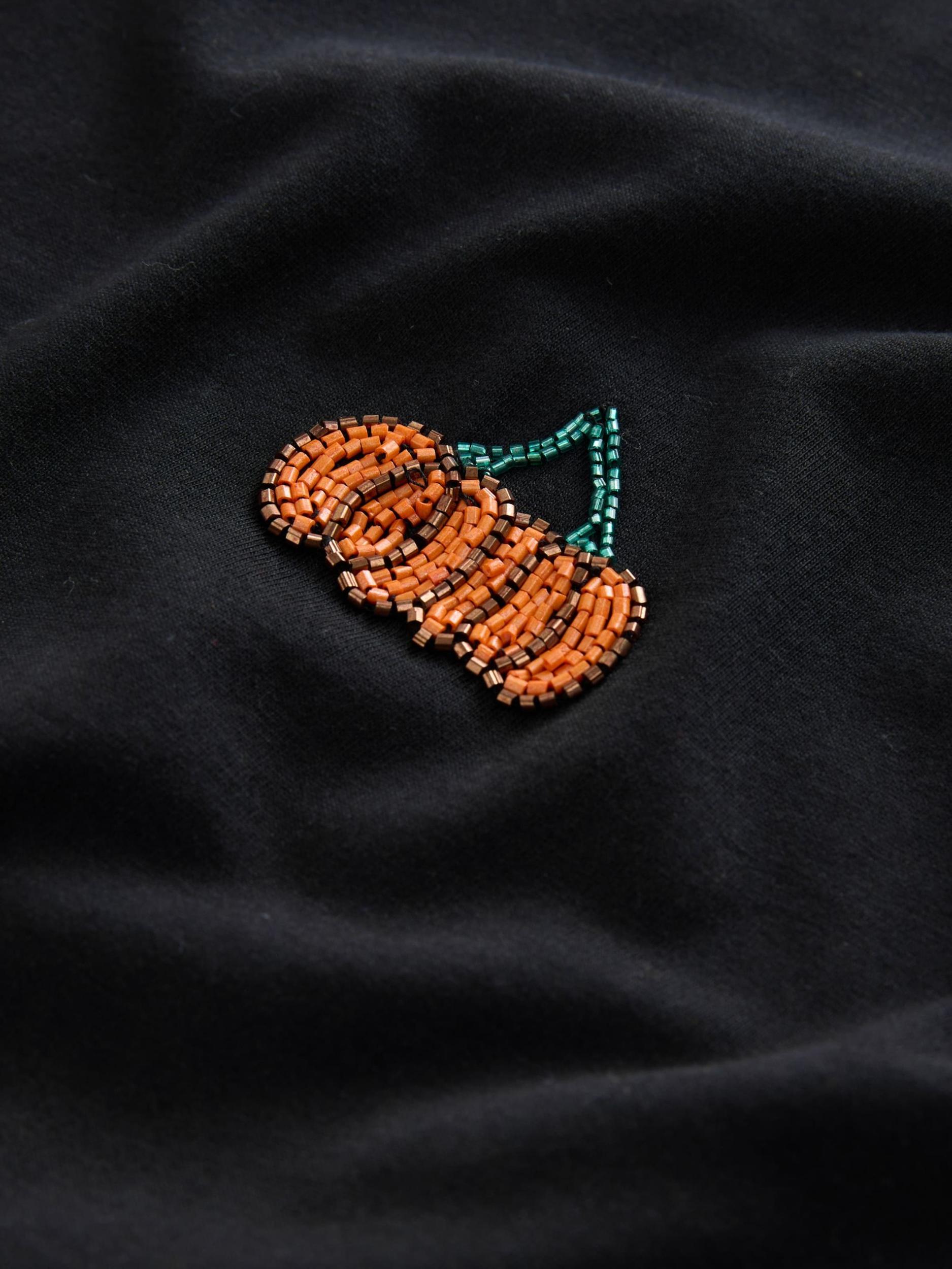 Next Majica 'Halloween Pumpkin' zelena / oranžna / črna