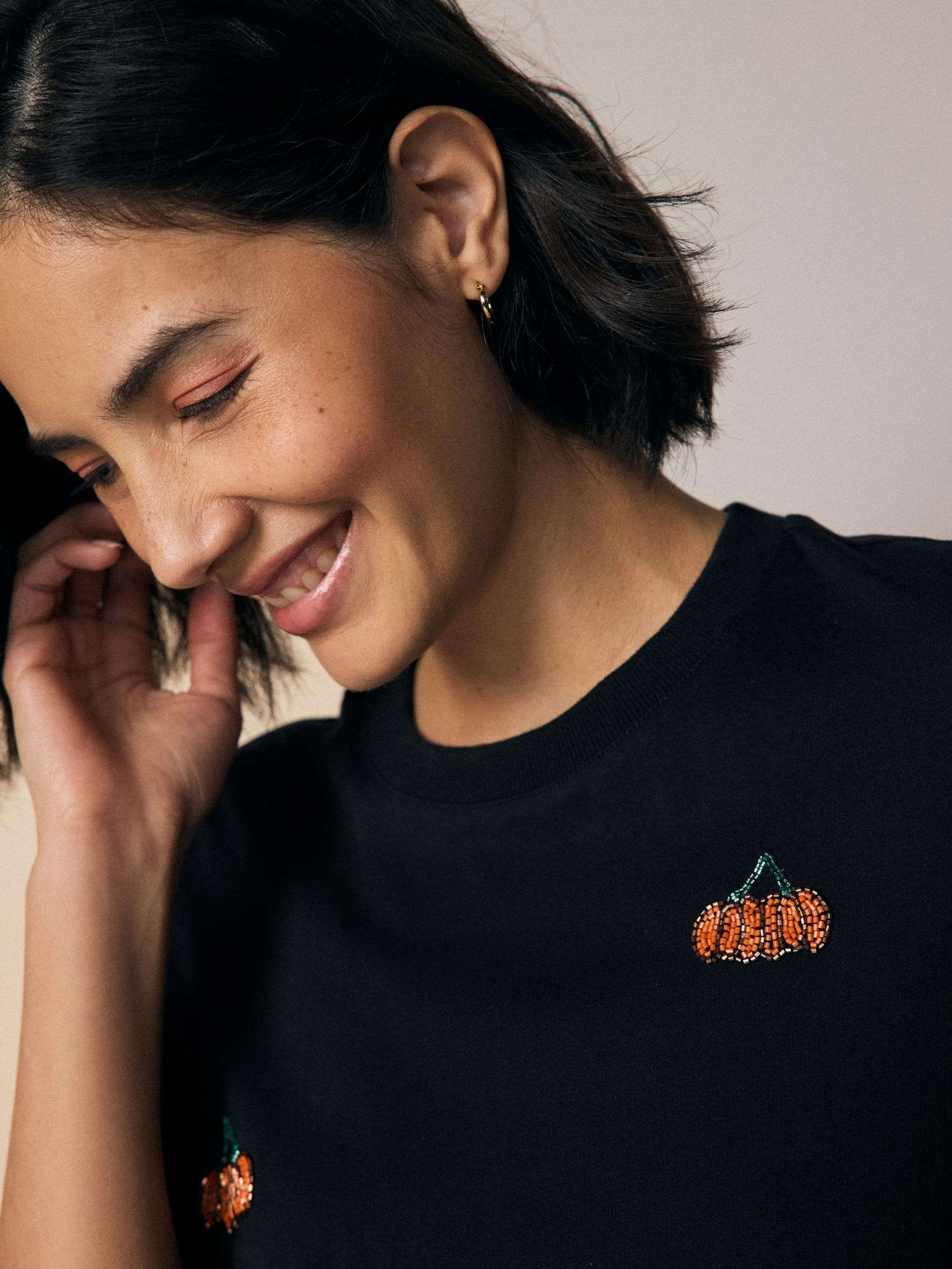 Next Majica 'Halloween Pumpkin' zelena / oranžna / črna