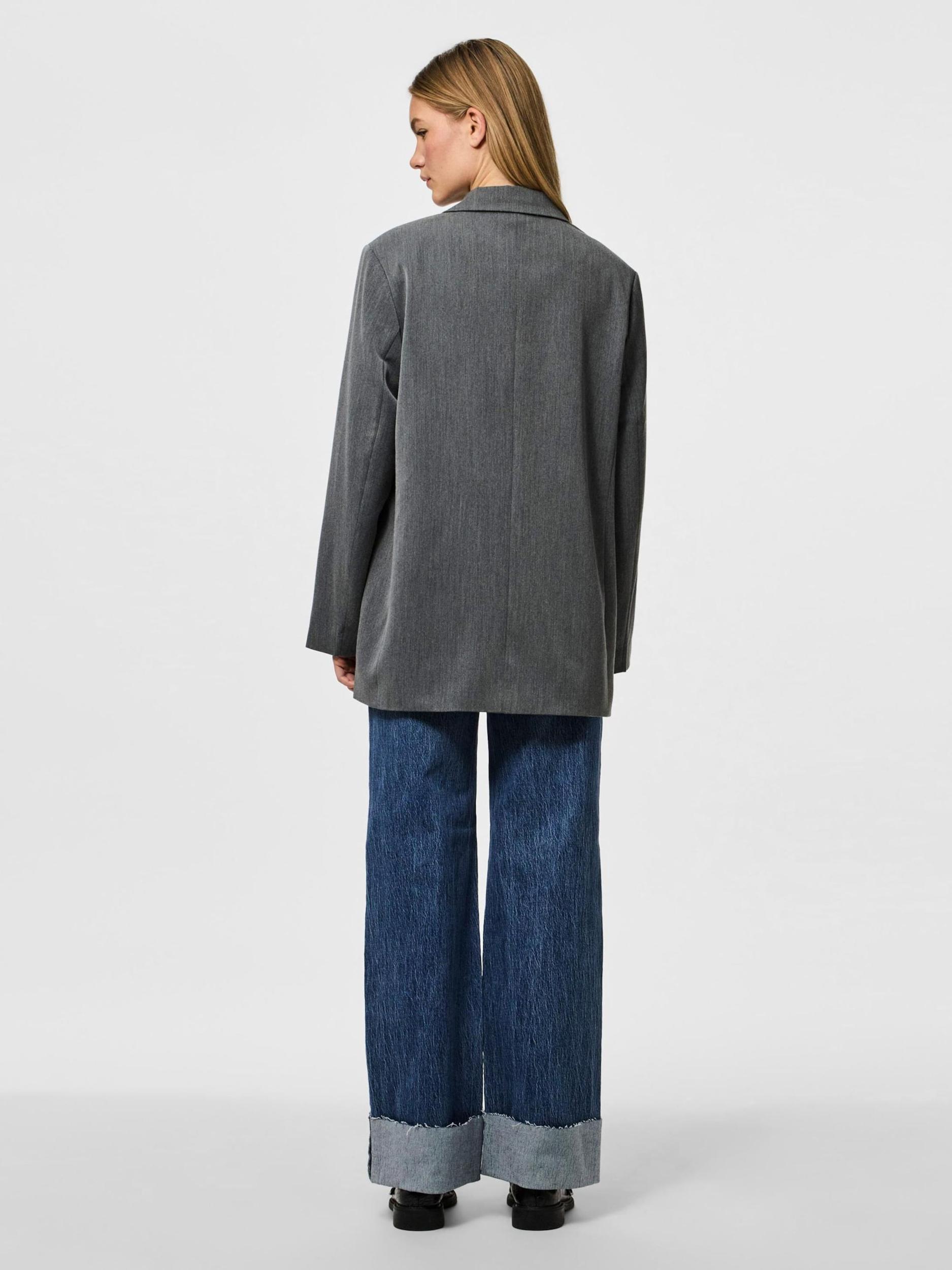 PIECES Blazer 'PCKAMIL' temno siva