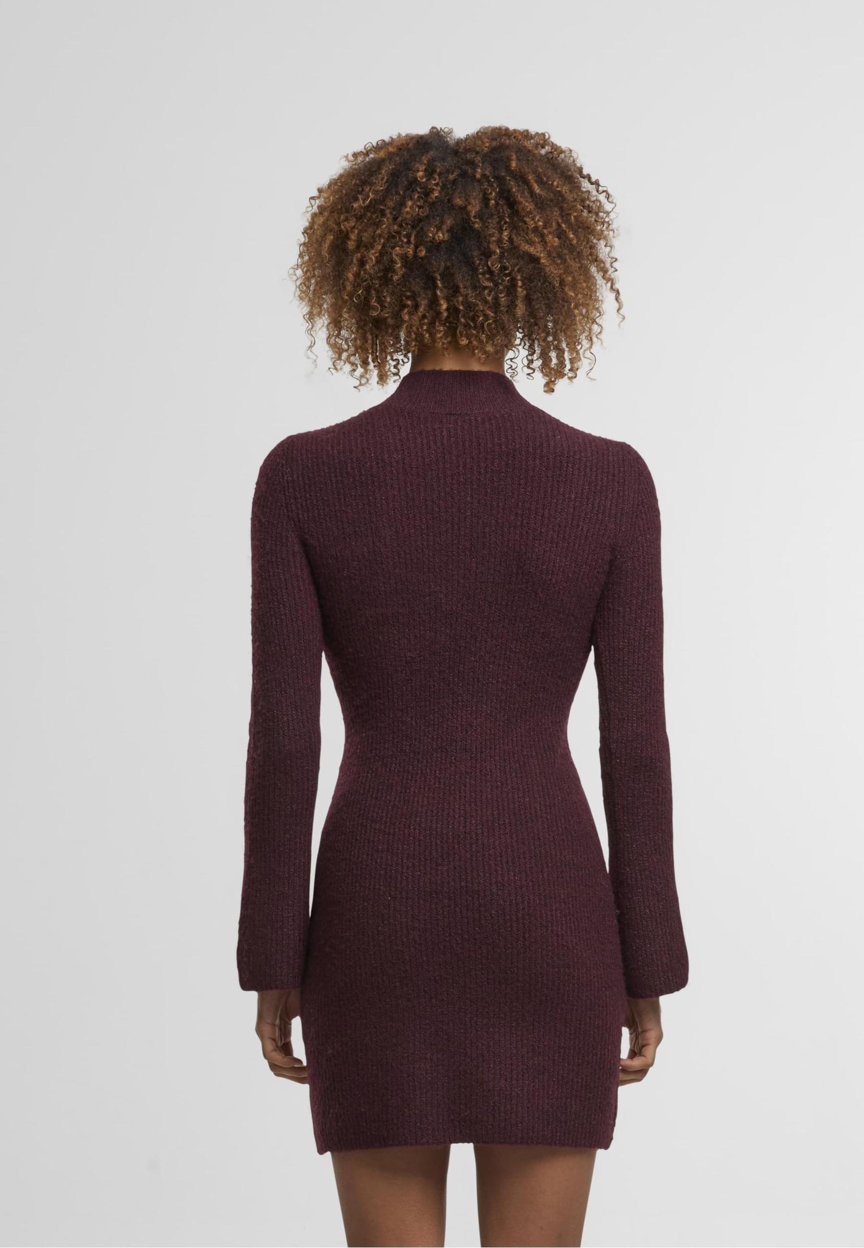 Noisy may Pletena obleka 'NMNola' vinsko rdeča