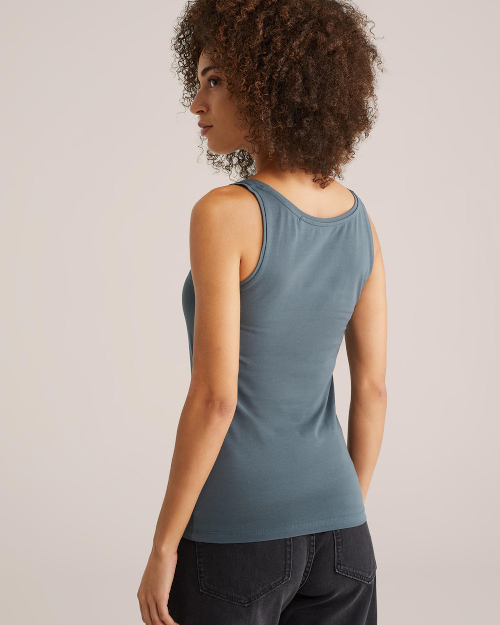 WE Fashion Top temno zelena