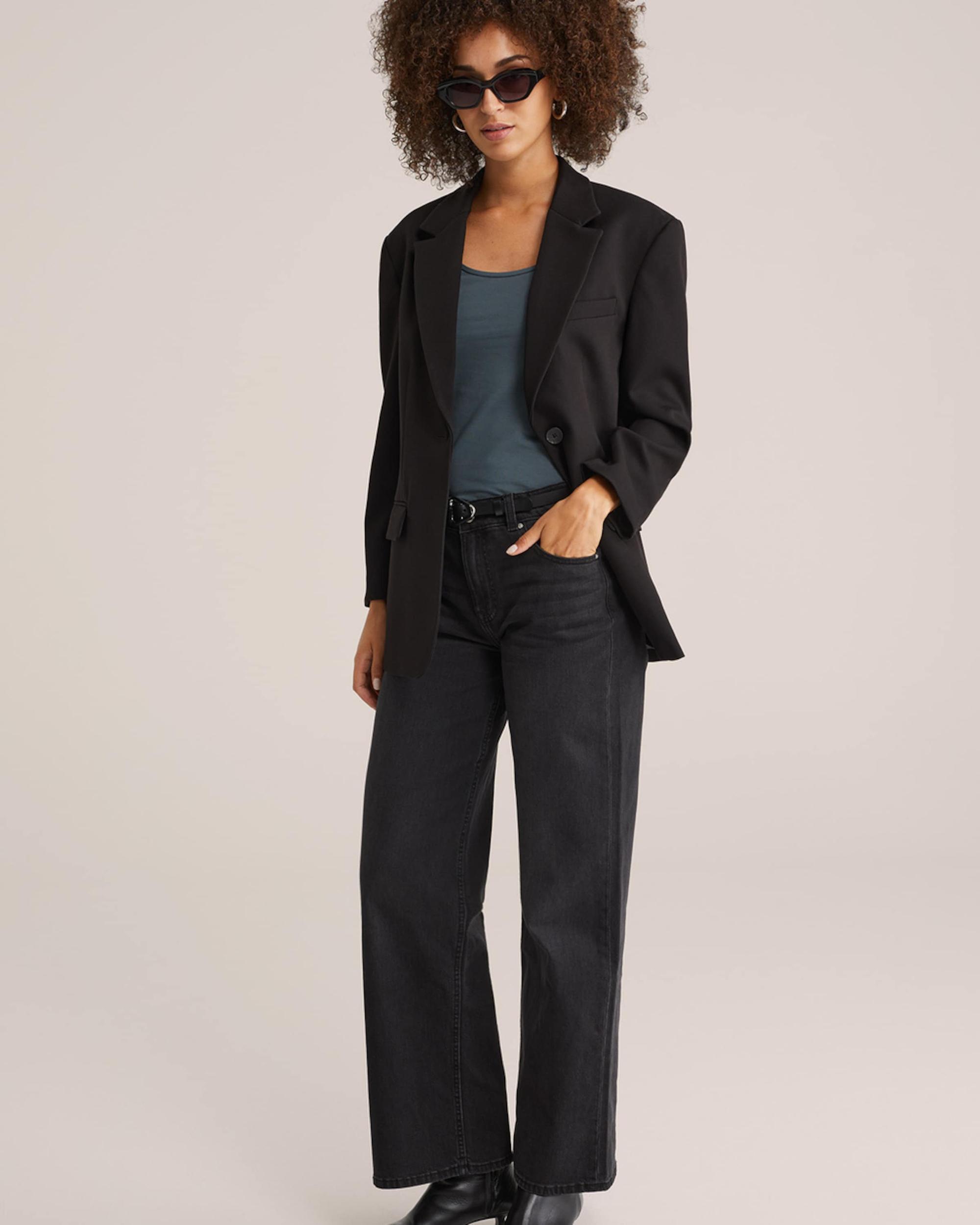 WE Fashion Top temno zelena