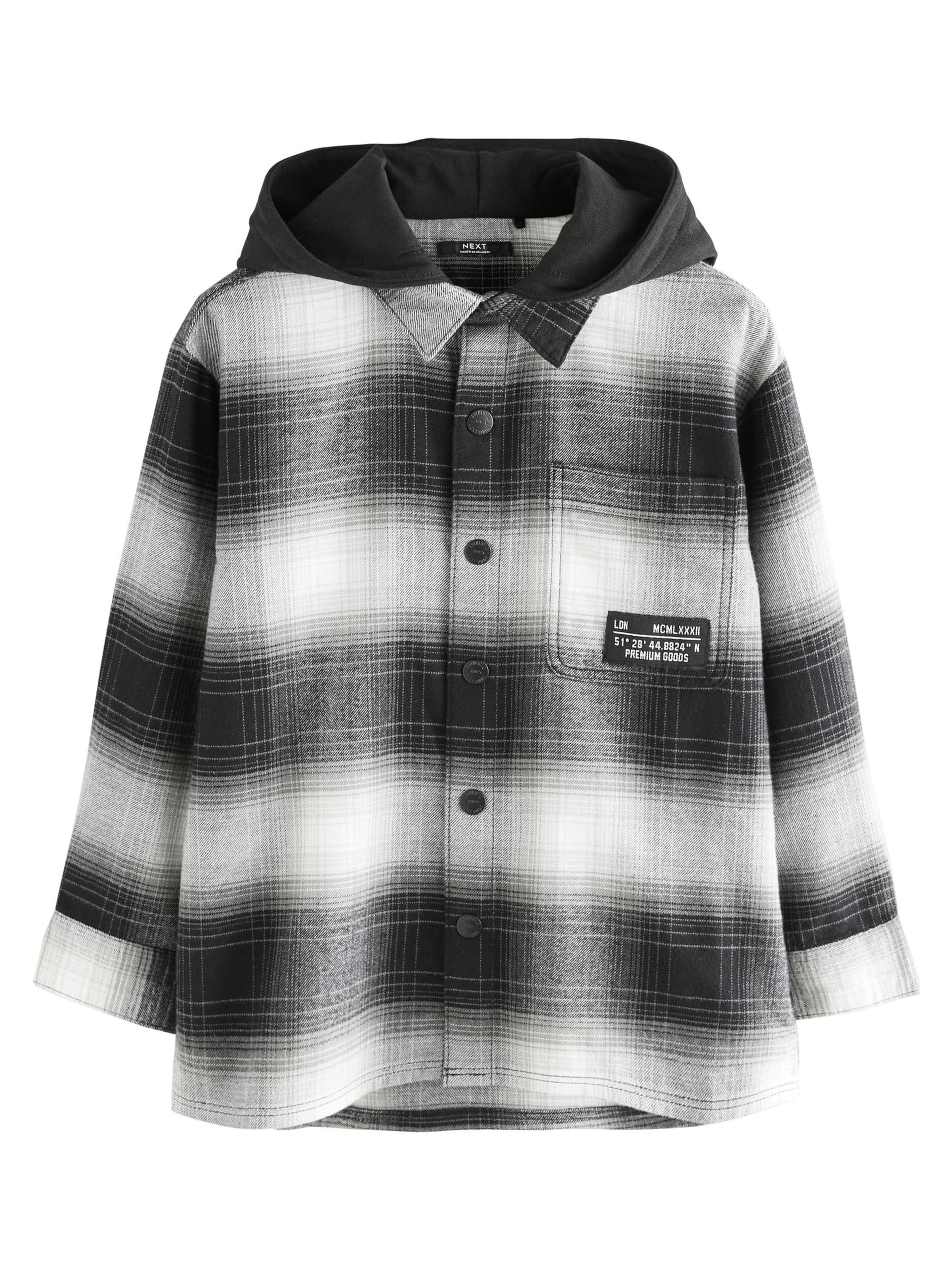 Next Srajca svetlo siva / črna / bela