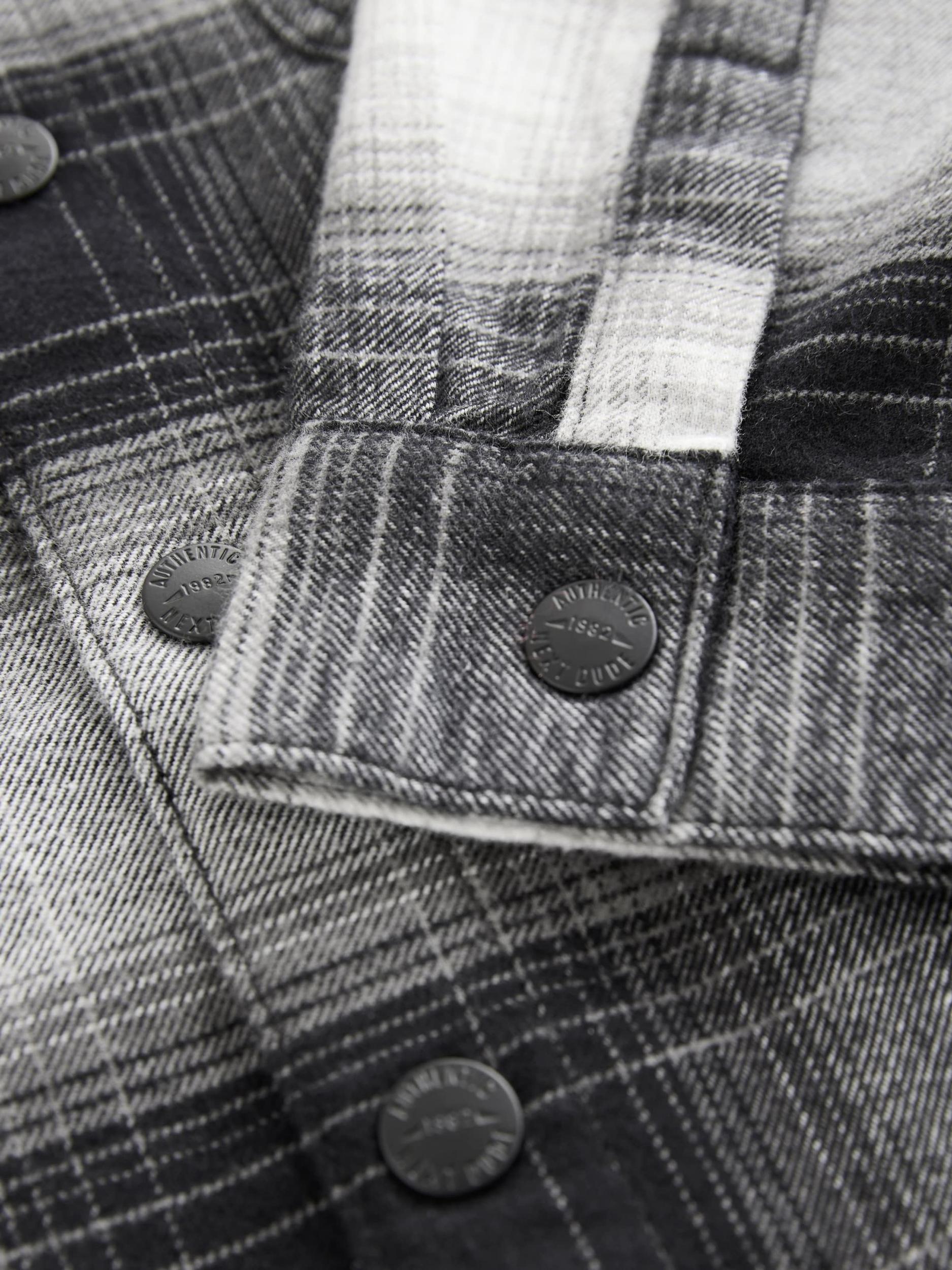 Next Srajca svetlo siva / črna / bela