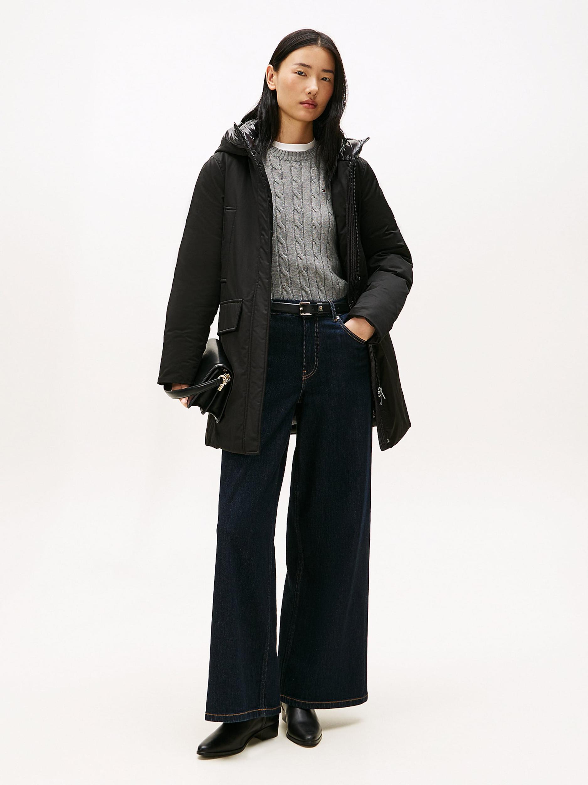 TOMMY HILFIGER Zimska jakna črna