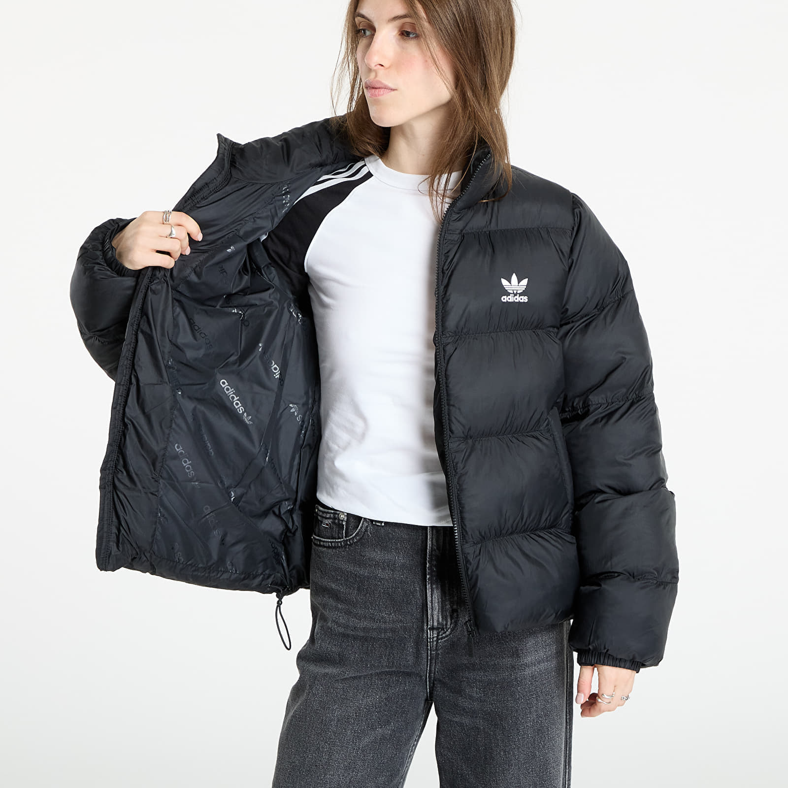 adidas Originals Jopica adidas Adicolor Short Puffer Jacket Black M