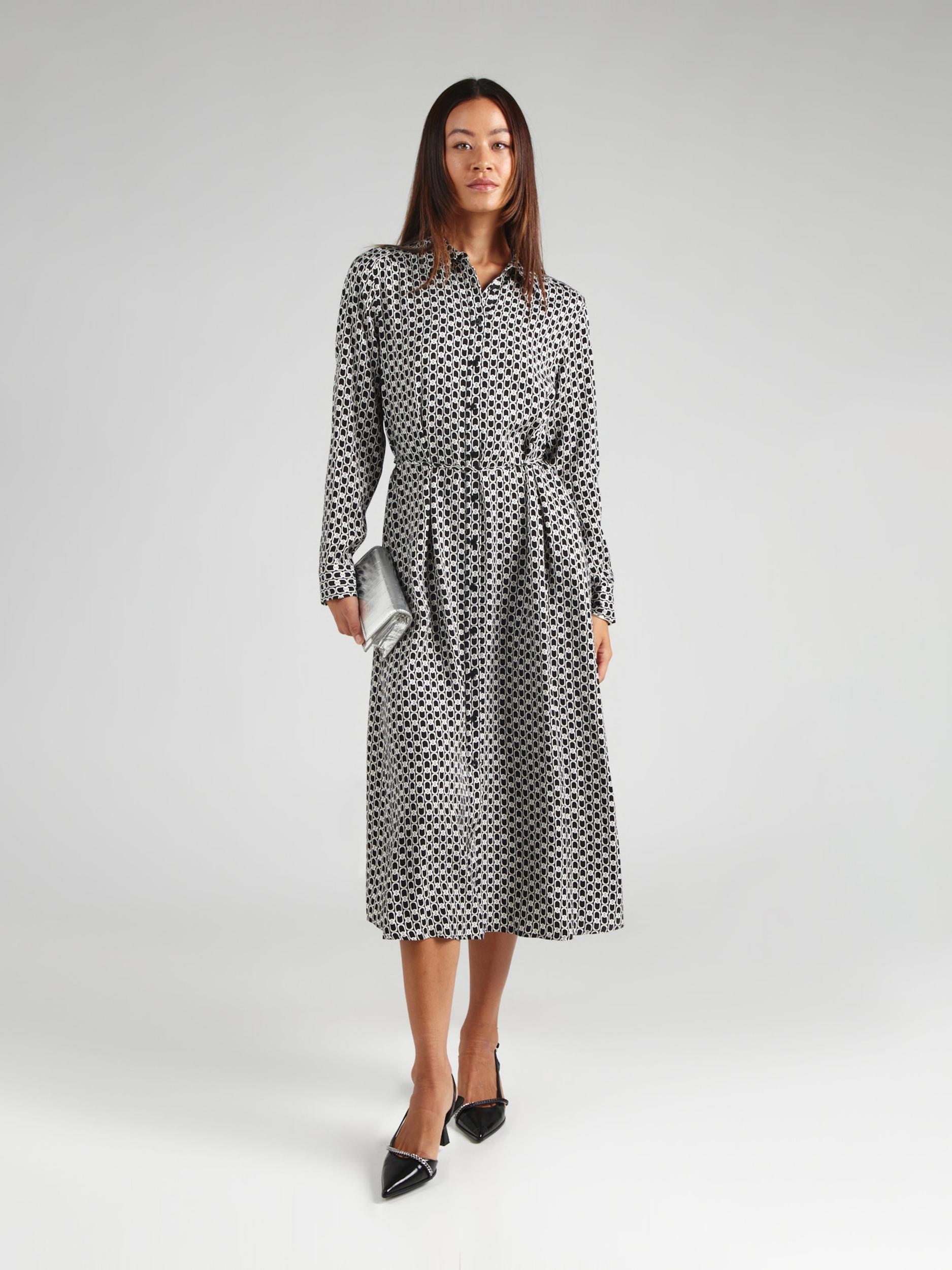 COMMA Dolga srajca črna / bela