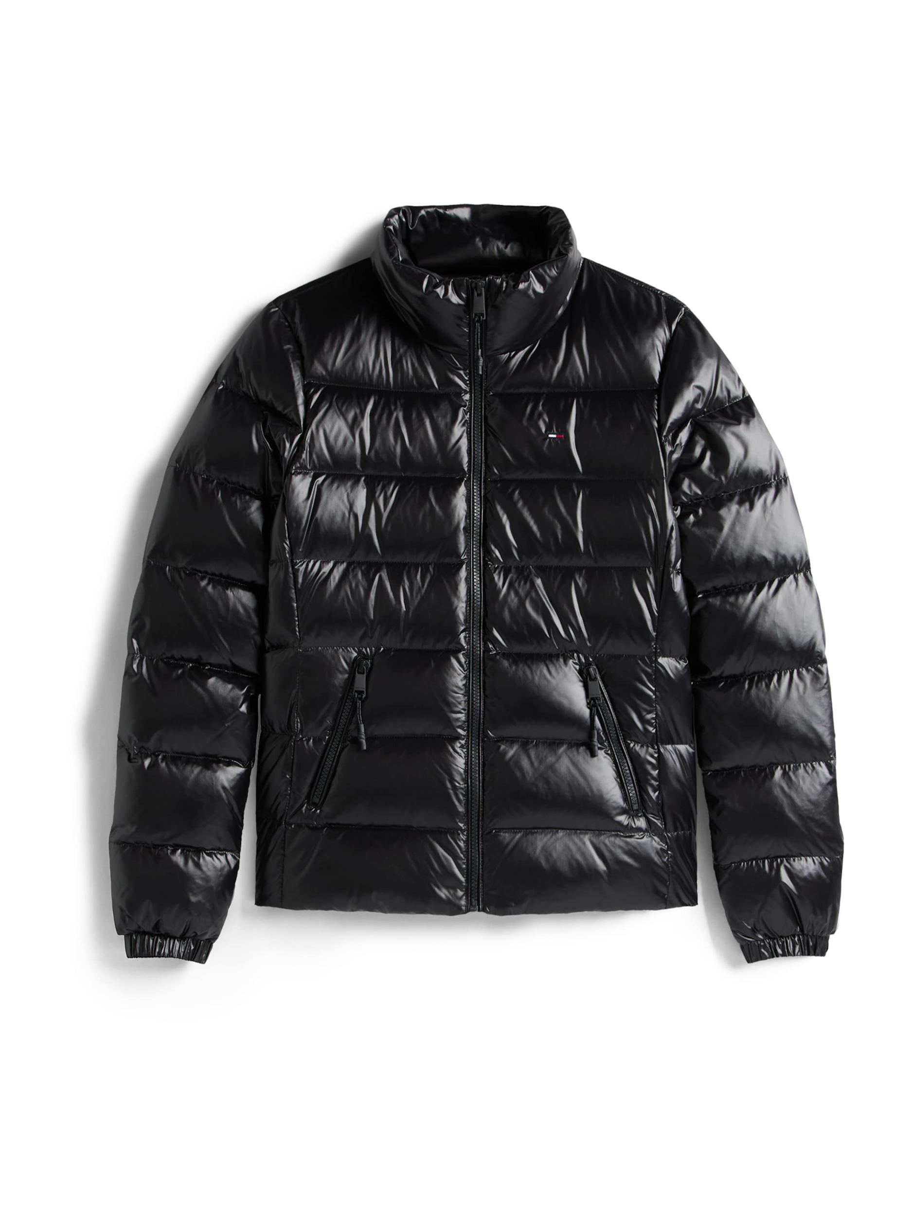 Tommy Jeans Prehodna jakna črna