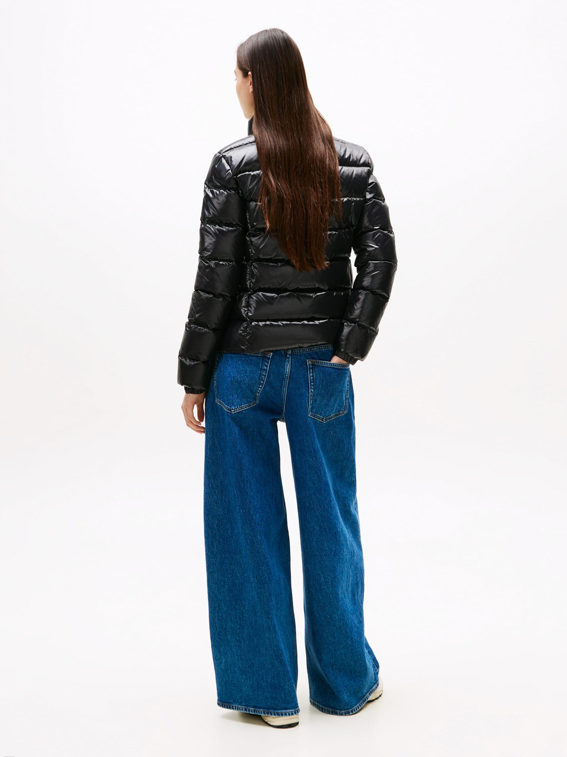 Tommy Jeans Prehodna jakna črna