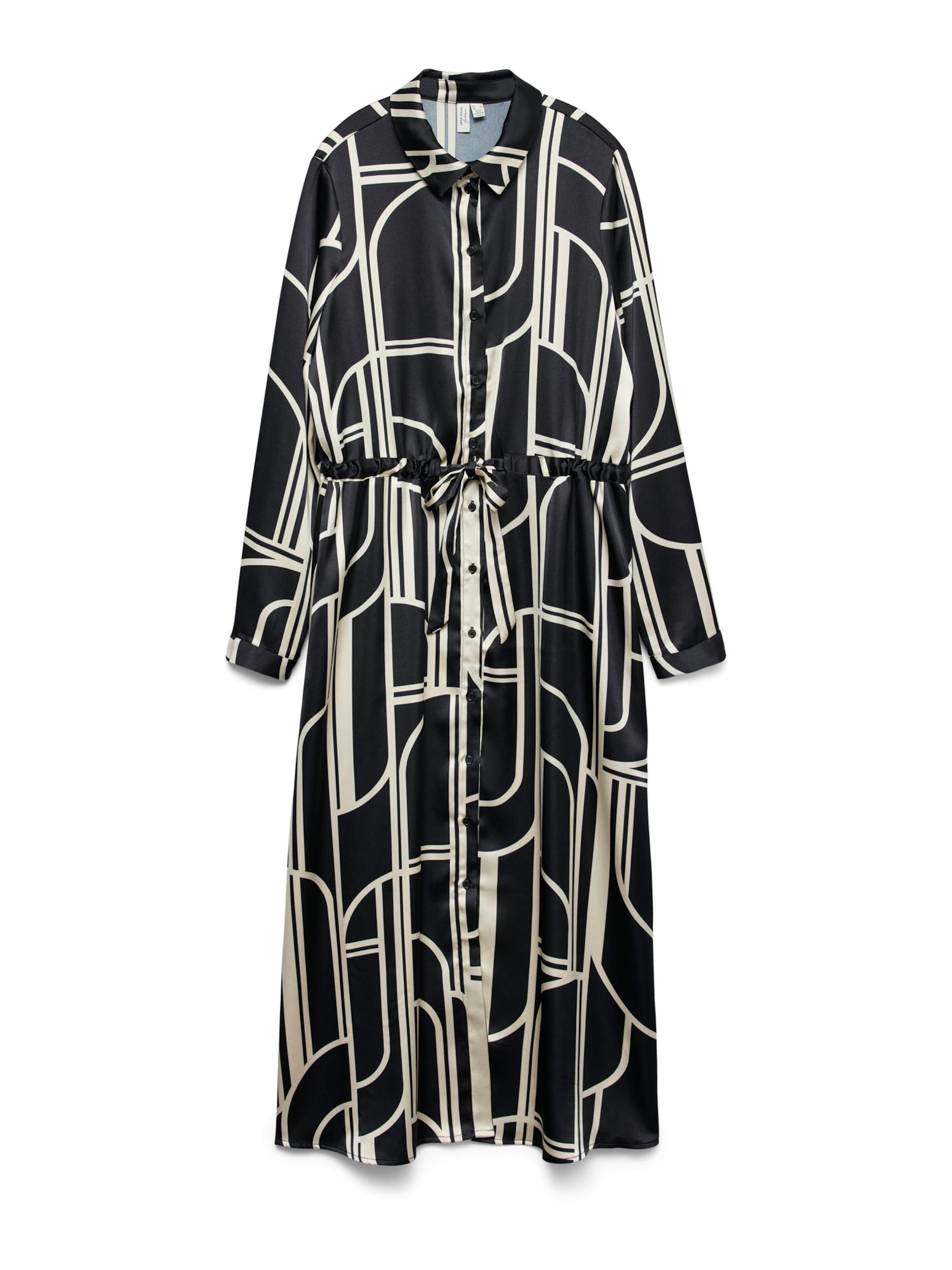 VERO MODA Dolga srajca 'VMHADLEY' bež / črna