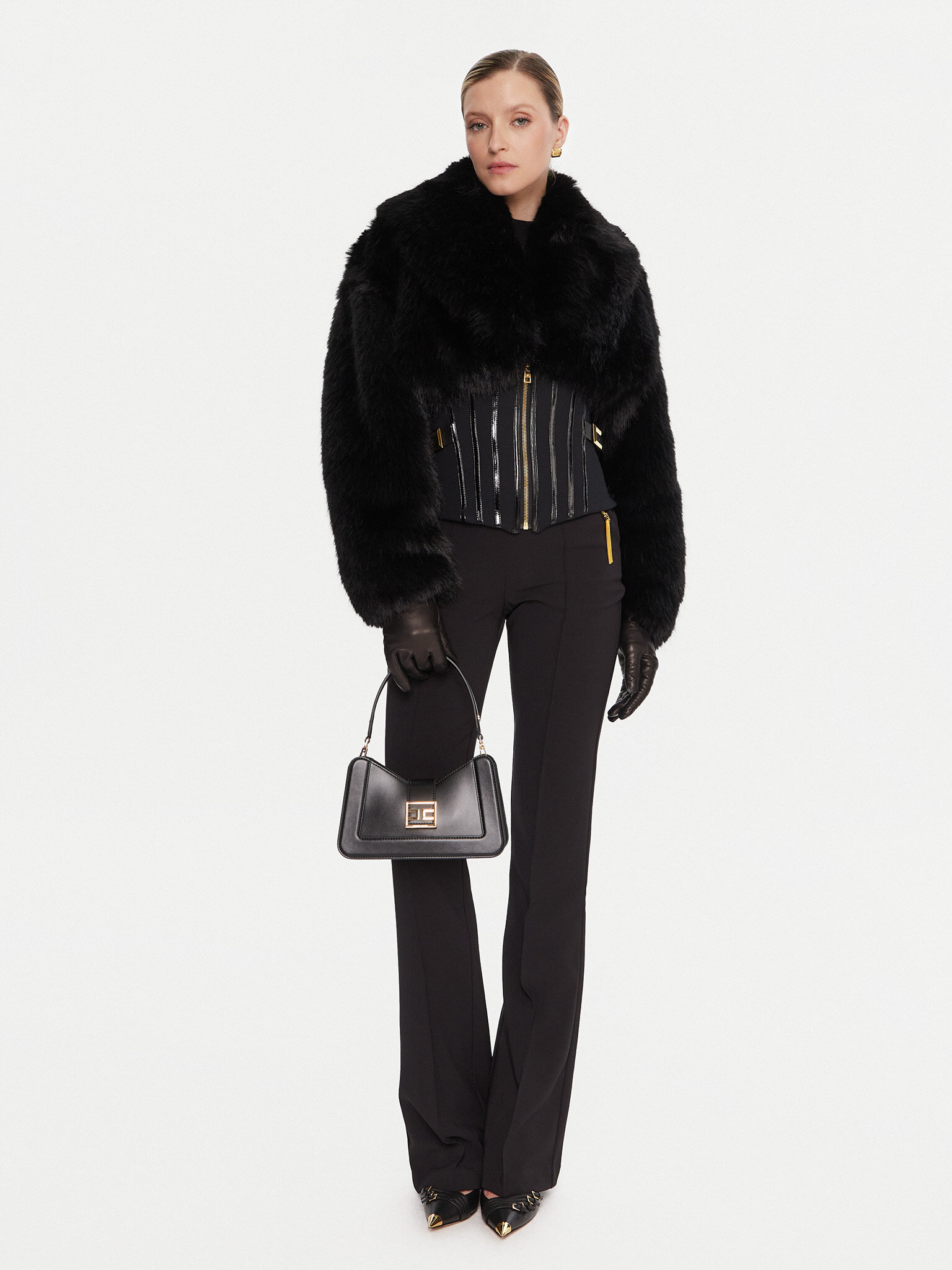 Hlače iz tkanine Elisabetta Franchi