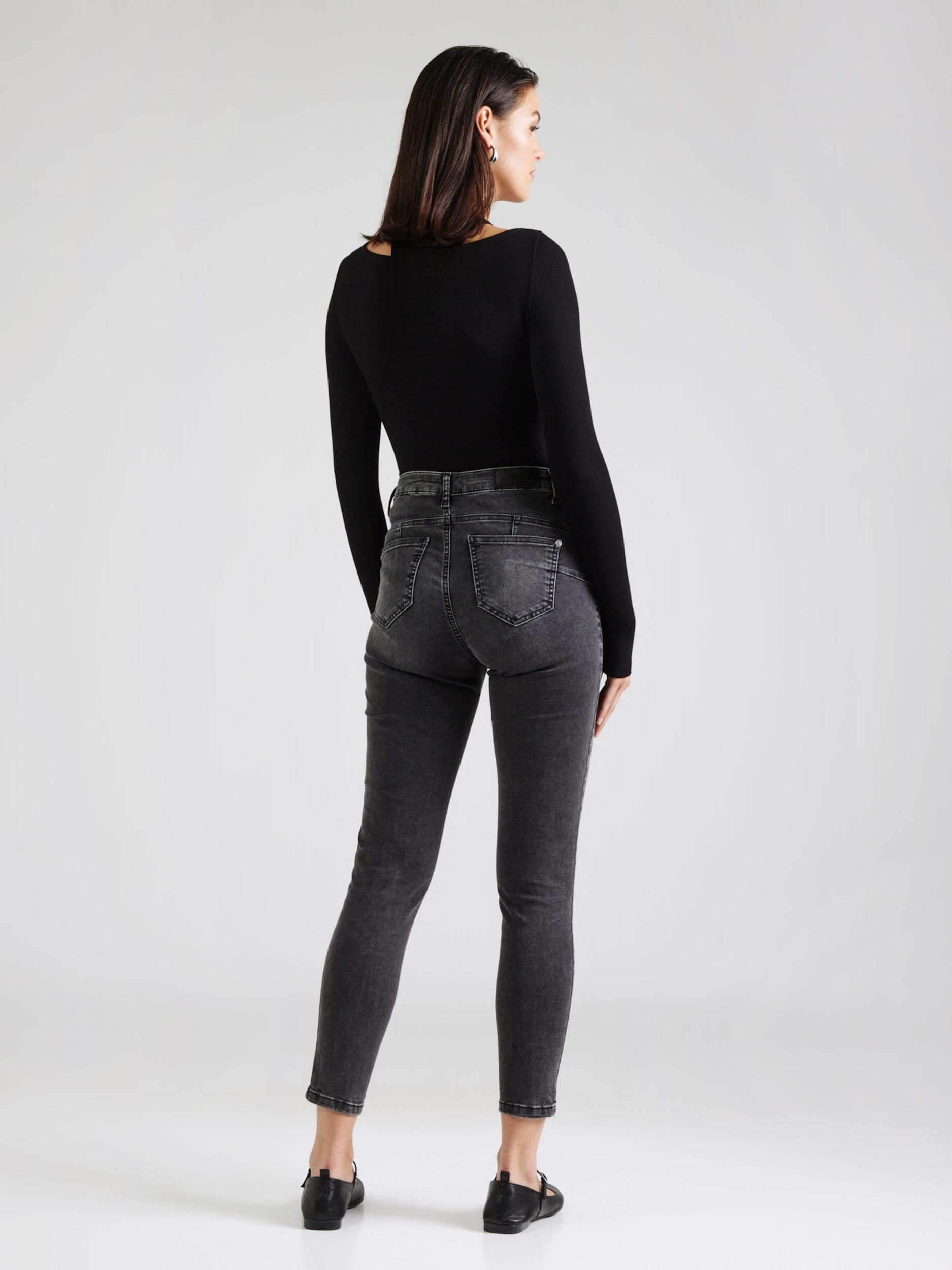 MORE & MORE Kavbojke črn denim