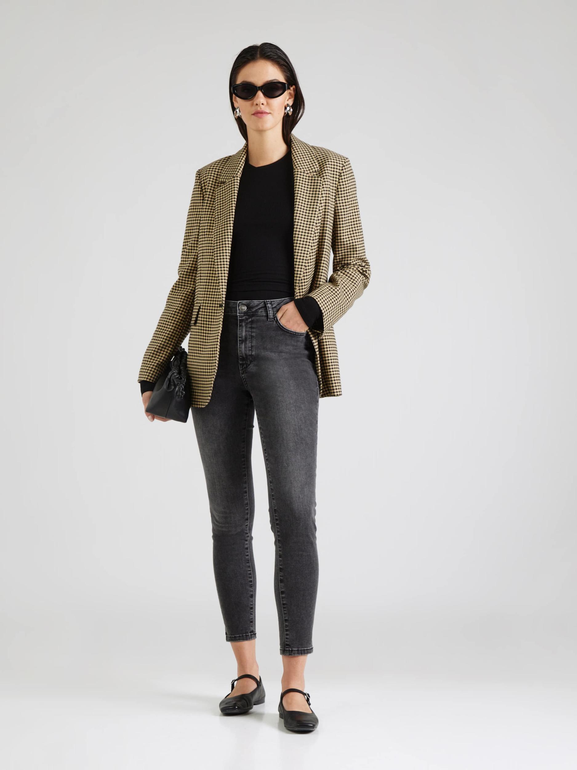 MORE & MORE Kavbojke črn denim