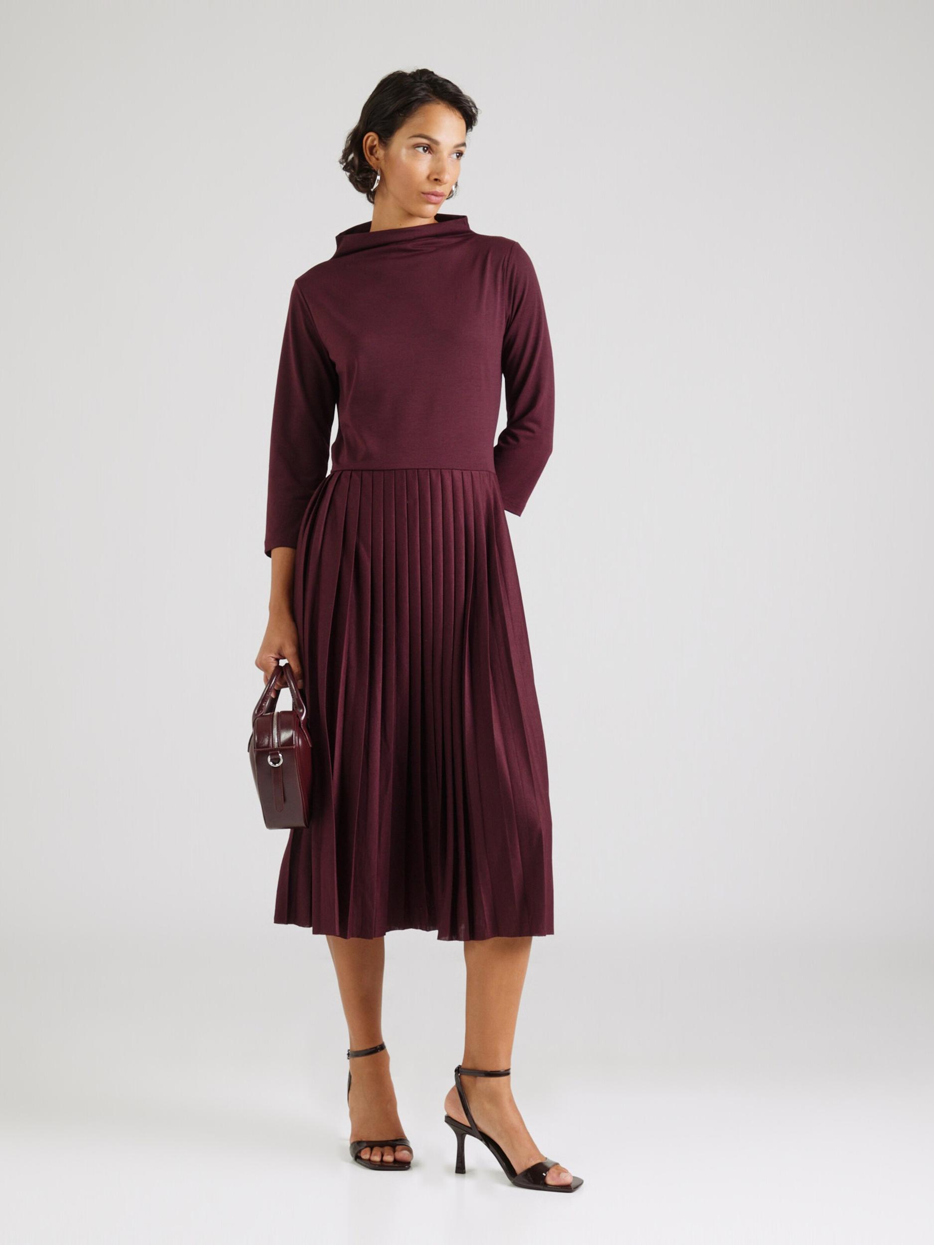 MORE & MORE Obleka vinsko rdeča