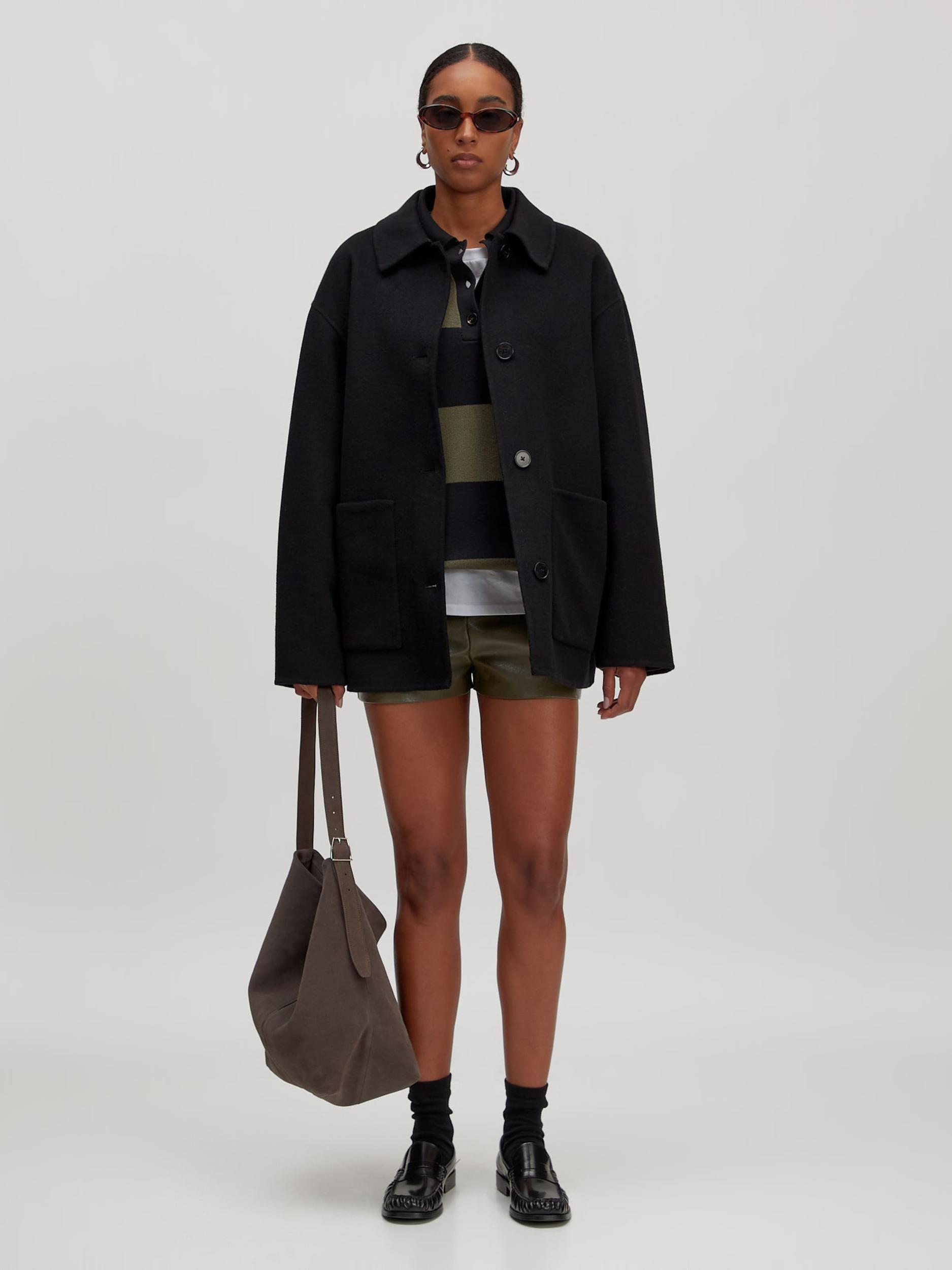 EDITED Majica 'Laiani' zelena / črna