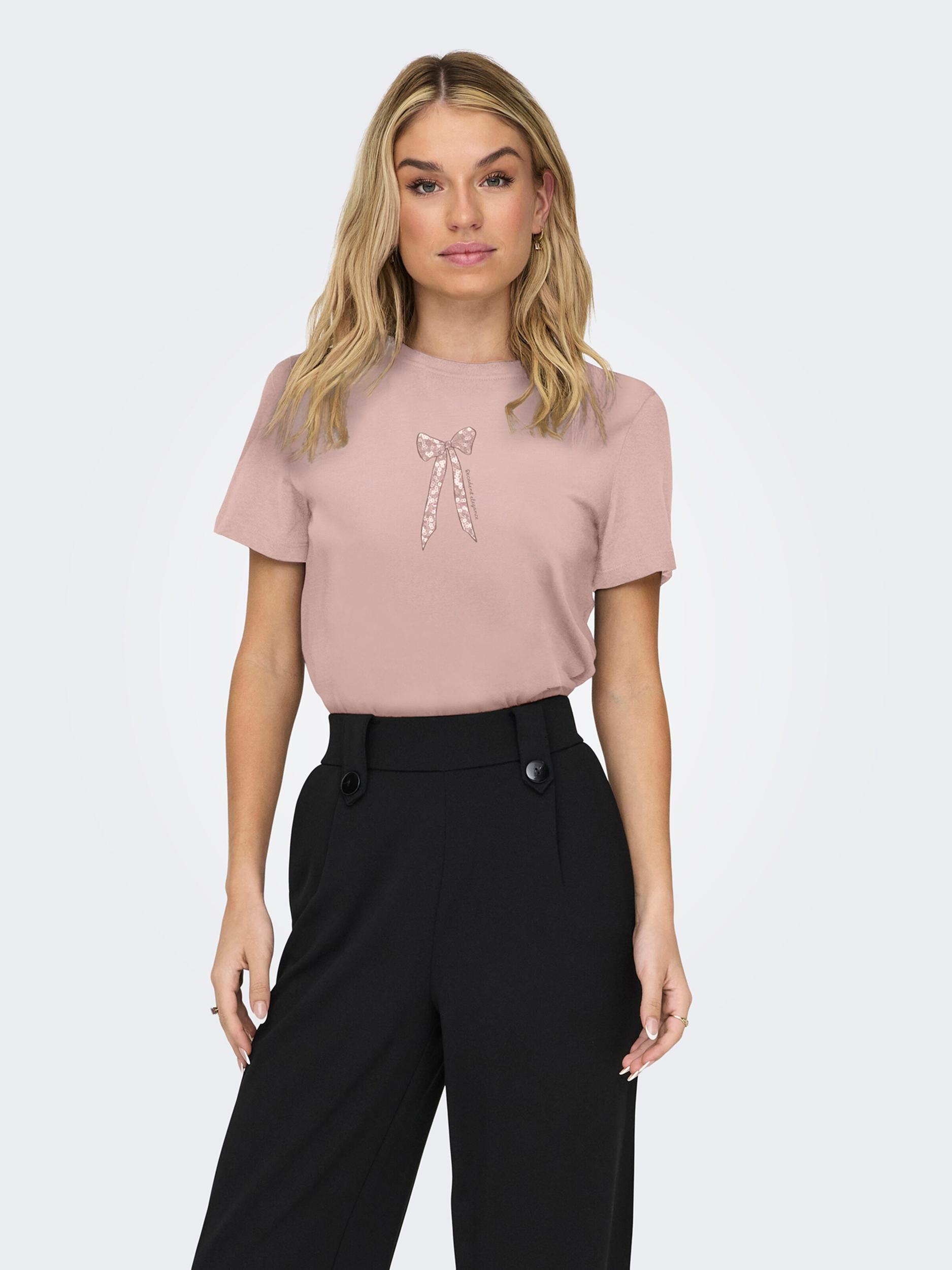 ONLY Majica 'ONLKITA' puder / staro roza