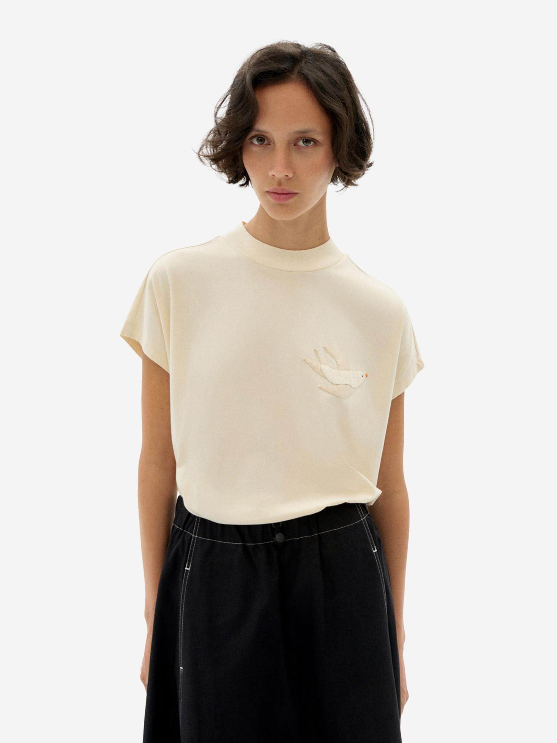 Thinking MU Majica 'Volta' bež / ecru / off-bela