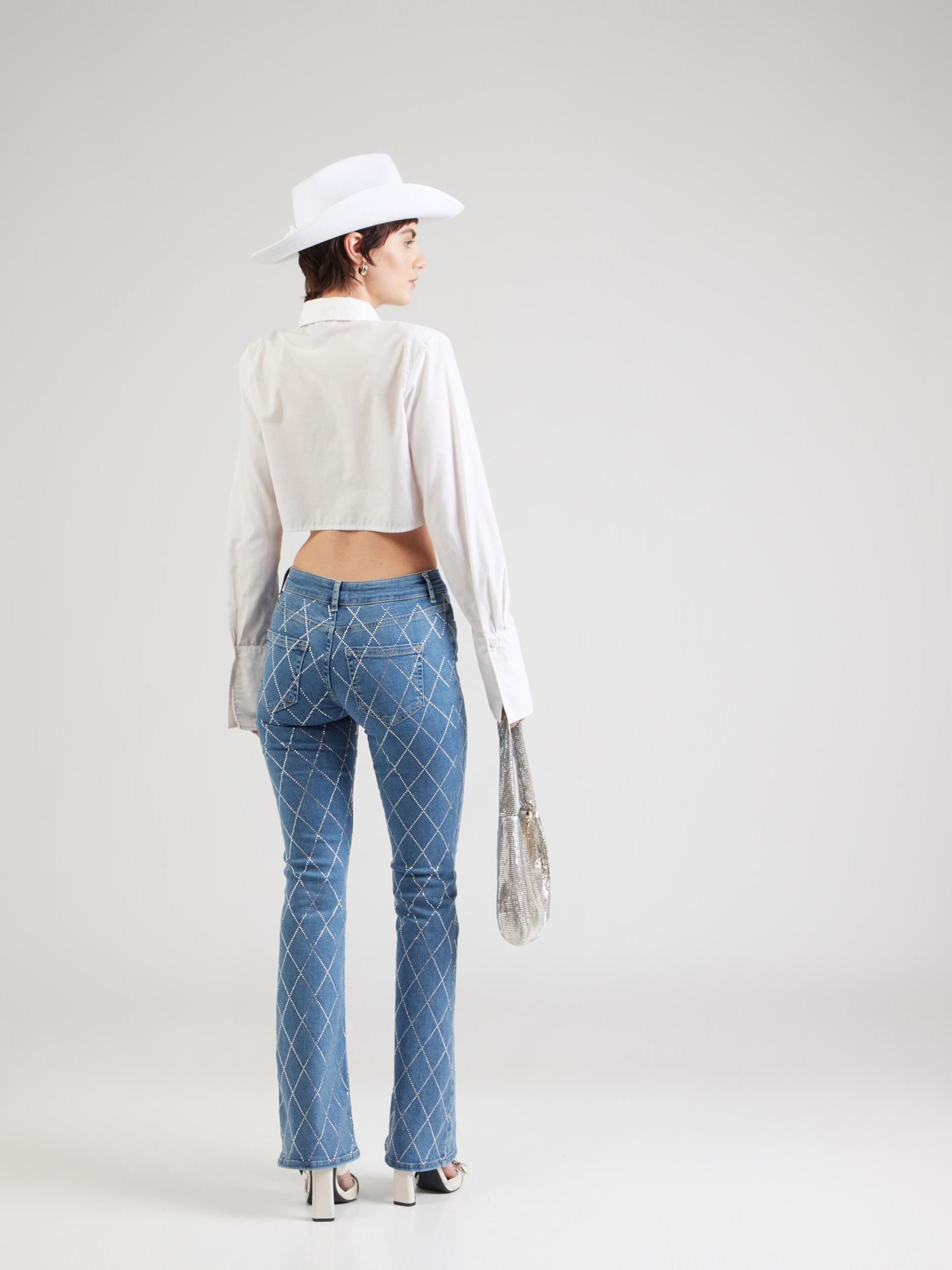 ONLY Kavbojke 'ONLBLUSH' moder denim / srebrna