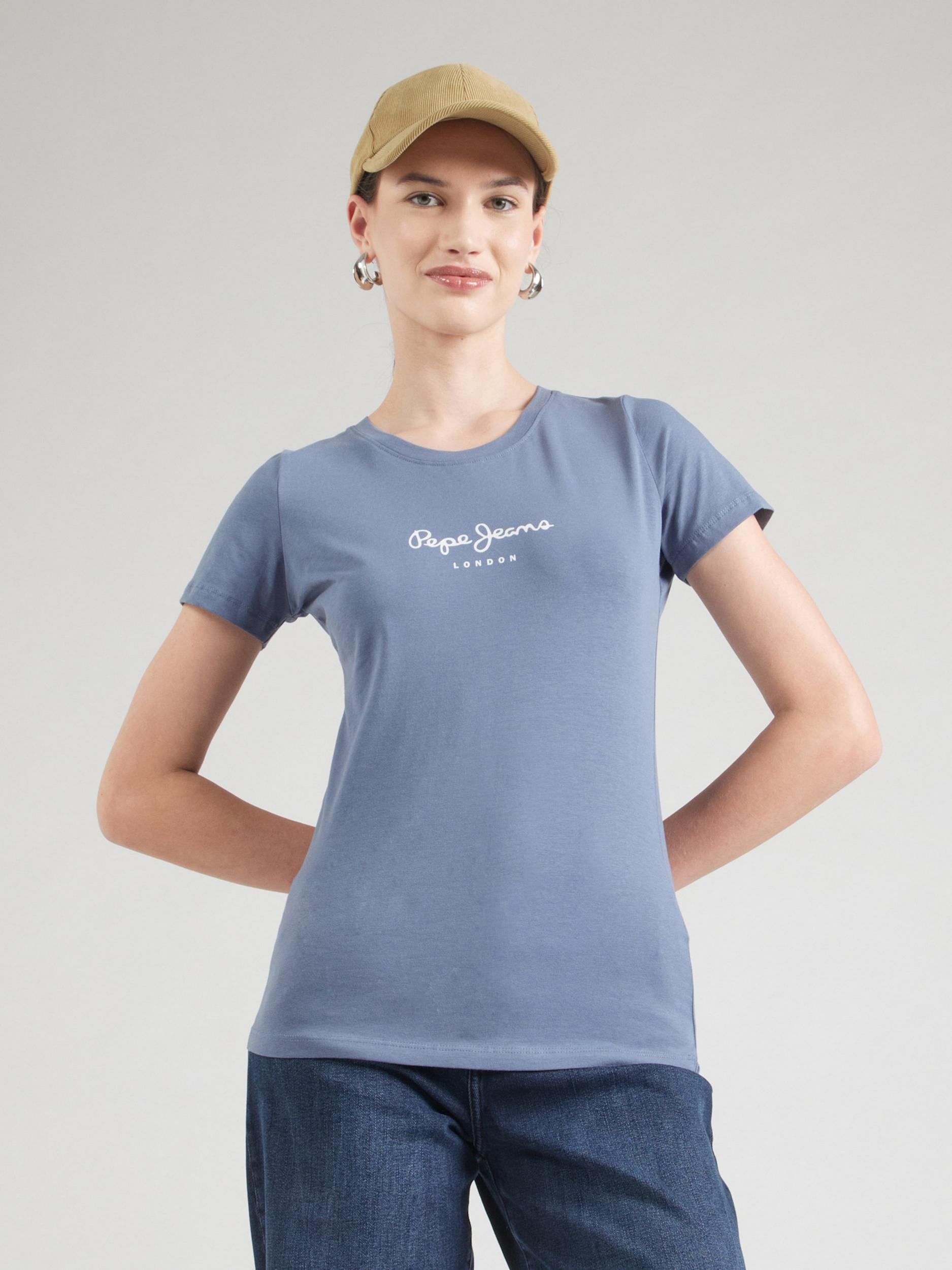Pepe Jeans Majica 'New Virginia' safir / bela