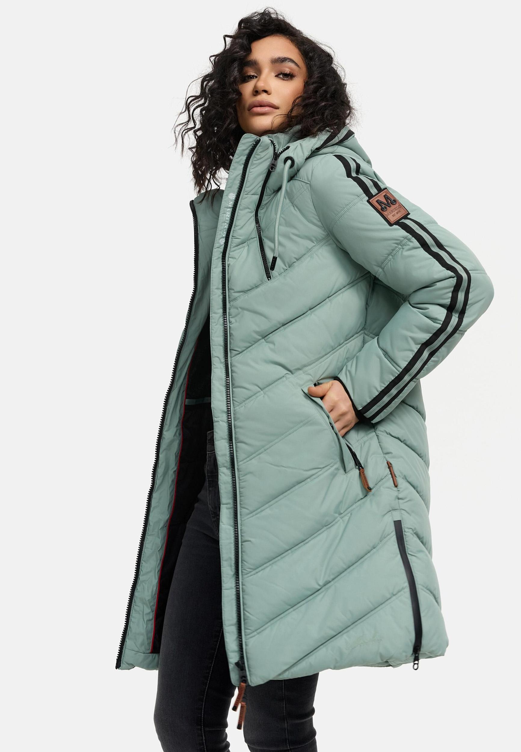 MARIKOO Zimski plašč 'Armasa' zelena