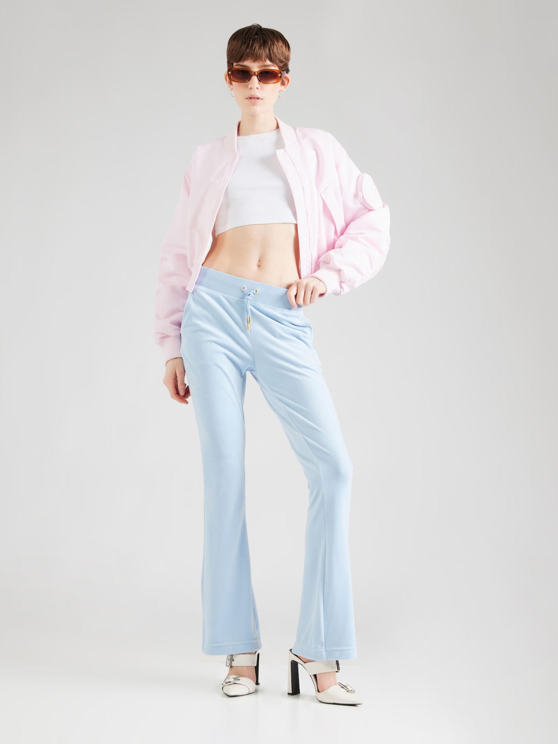 Juicy Couture Hlače 'Dach Cleo' pastelno modra