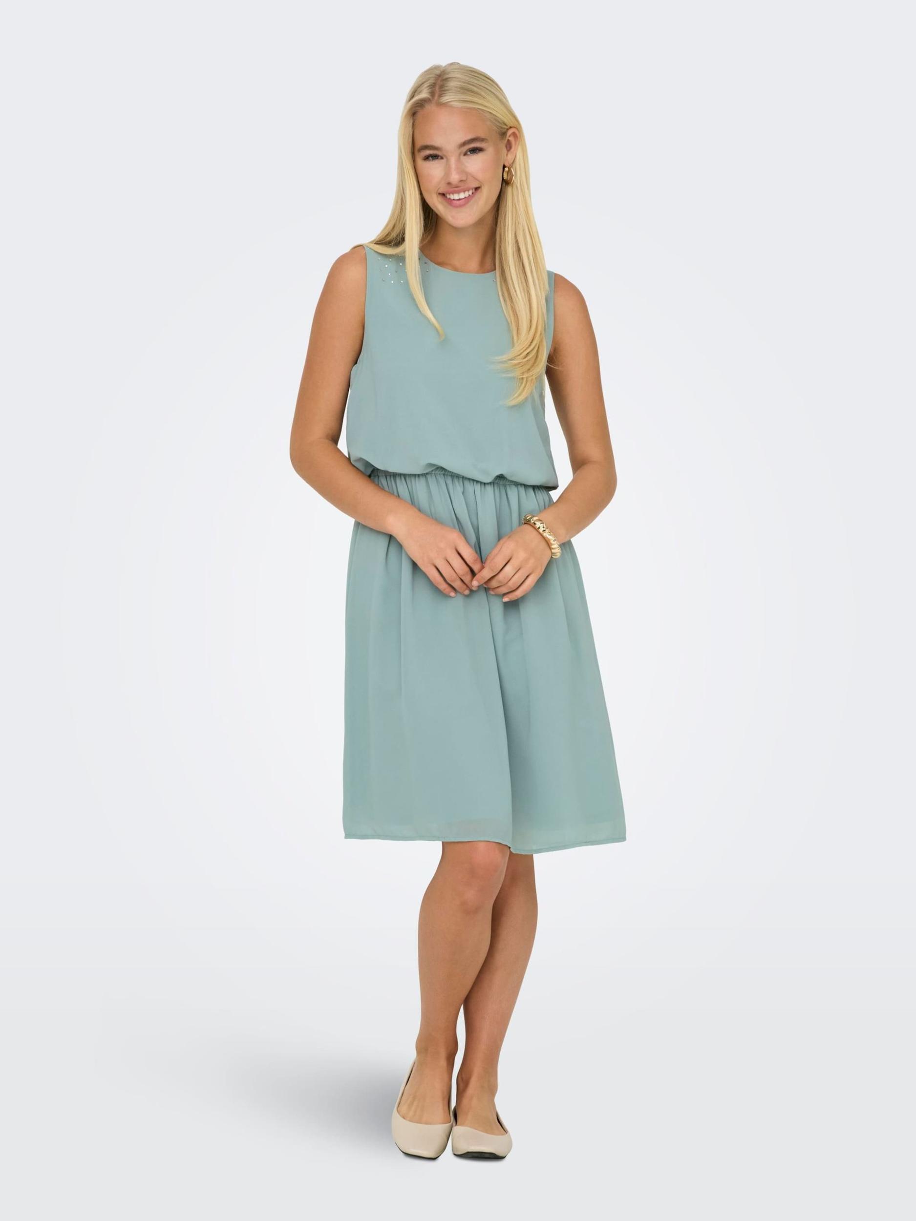 ONLY Koktejl obleka 'ONLStinna' dimno modra