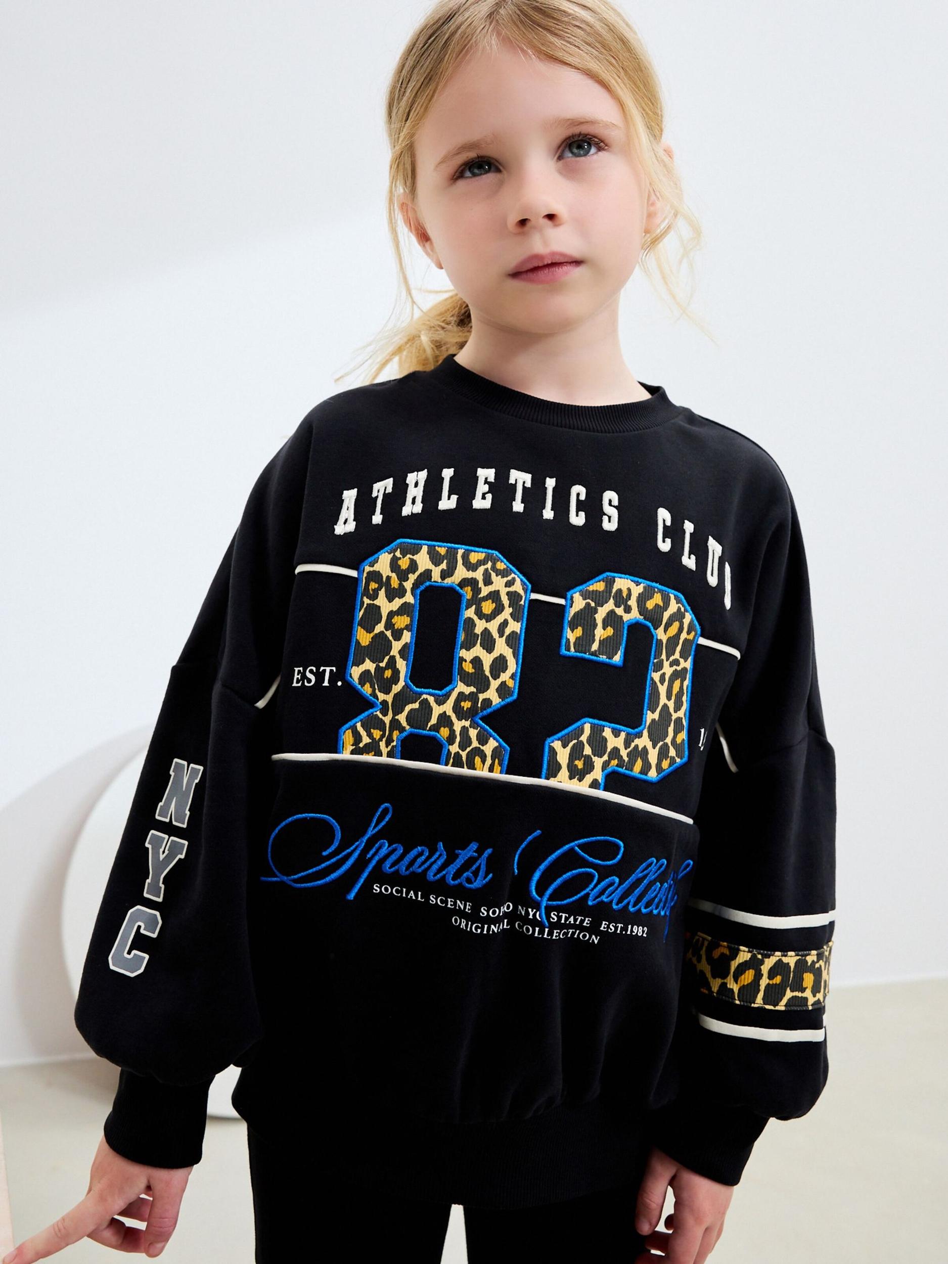 Next Majica temno modra / rjava / temno rumena / črna / naravno bela