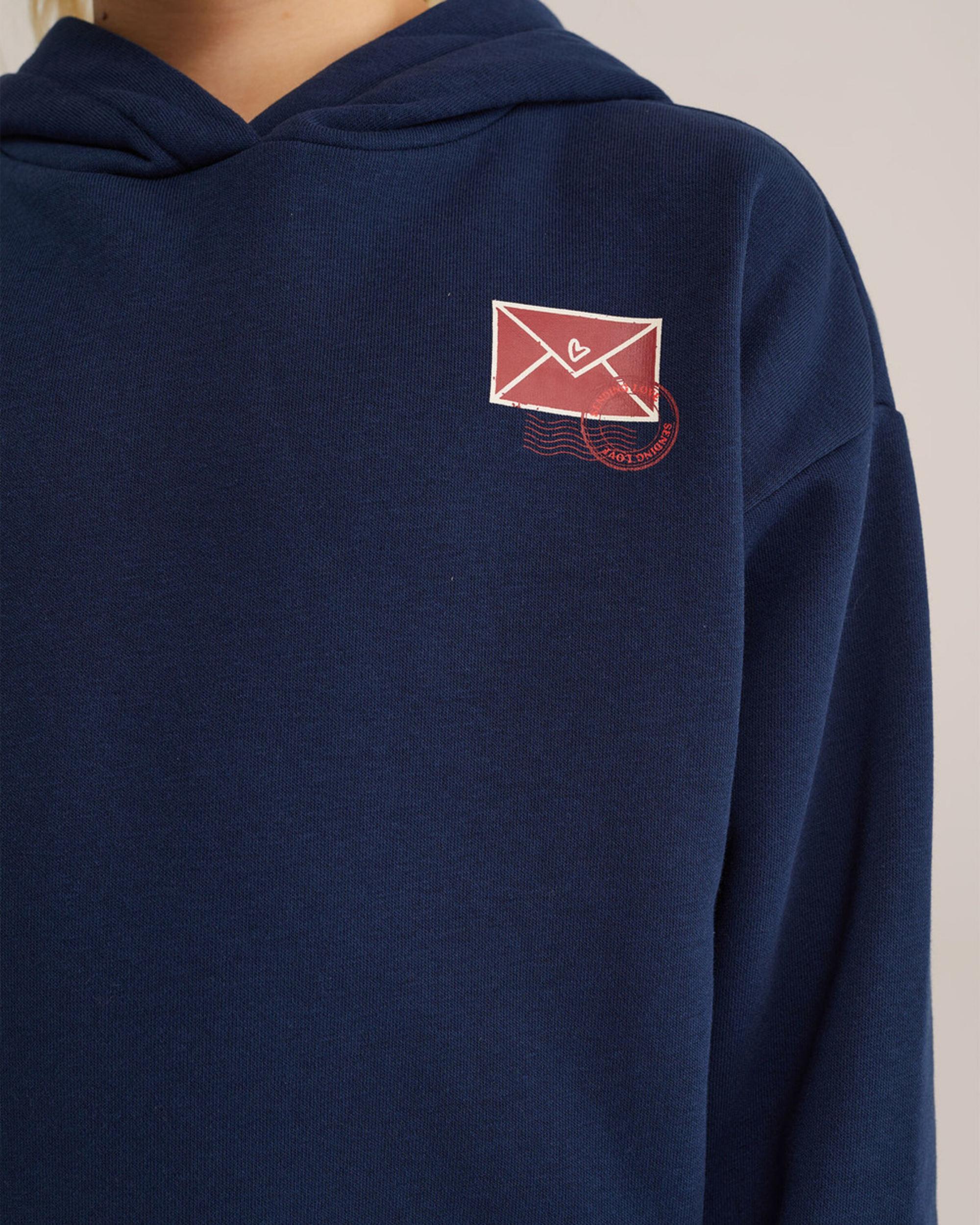 WE Fashion Majica temno modra / svetlo roza / vinsko rdeča / bela