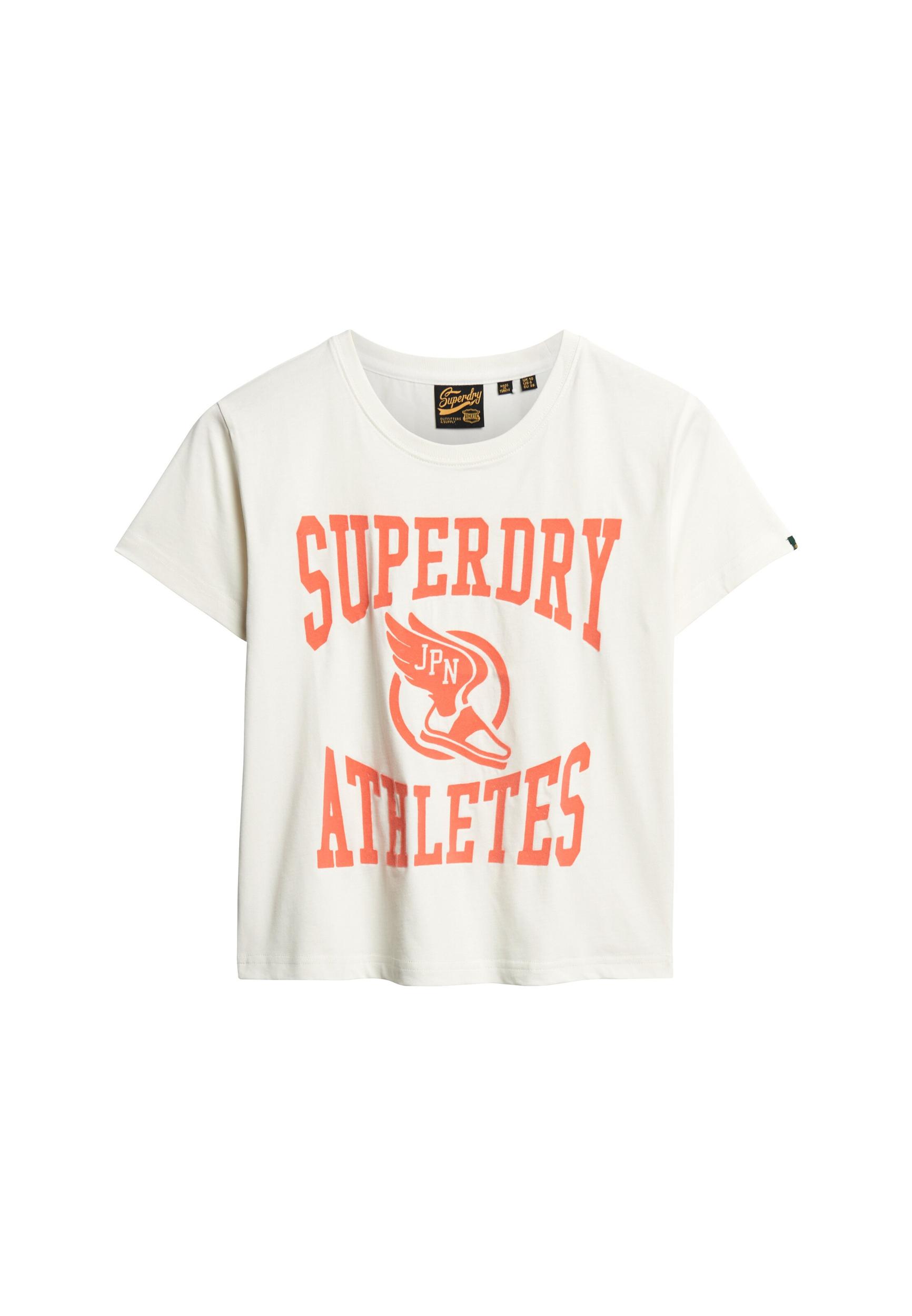 Superdry & Co Majica oranžna / bela