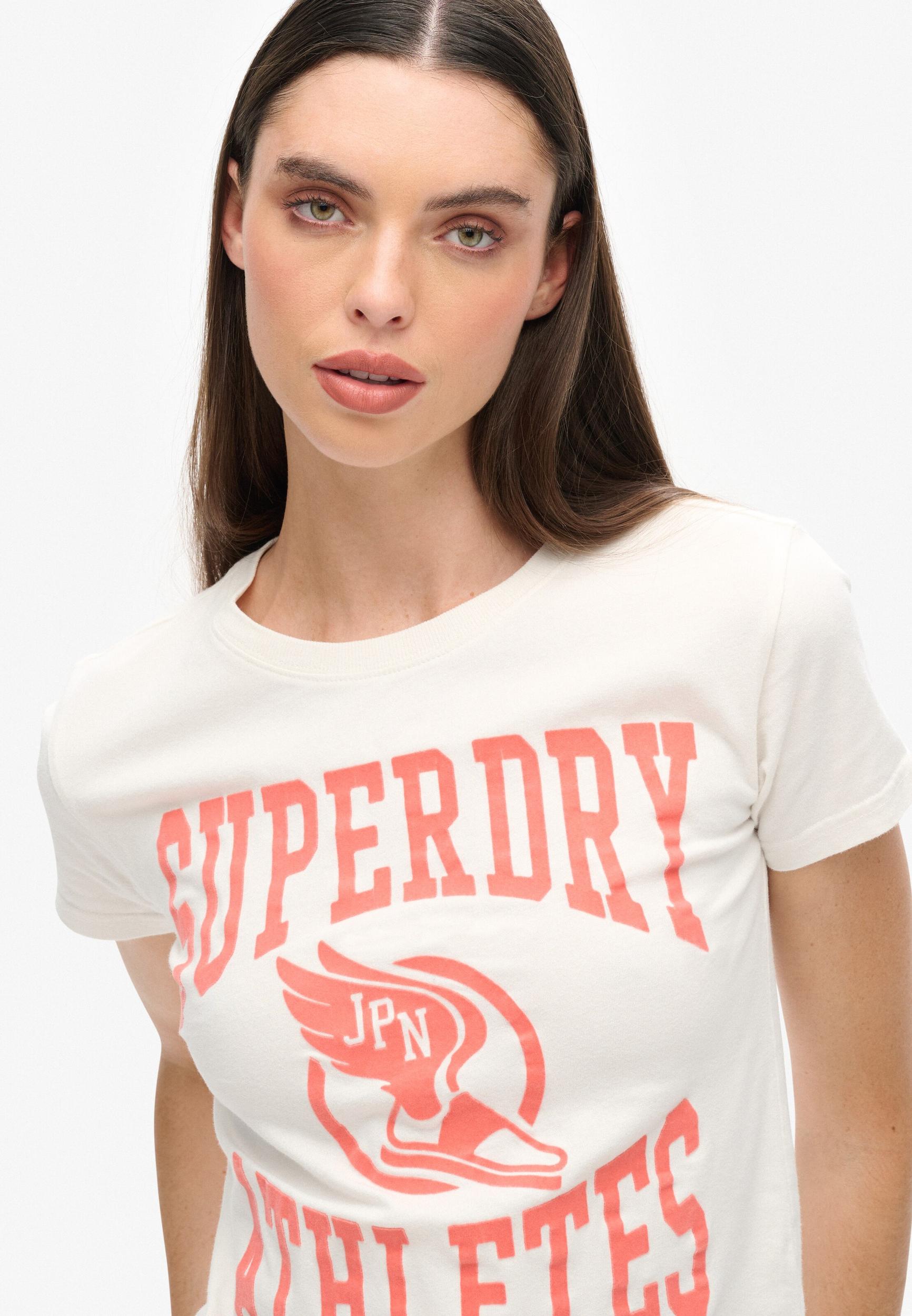 Superdry & Co Majica oranžna / bela
