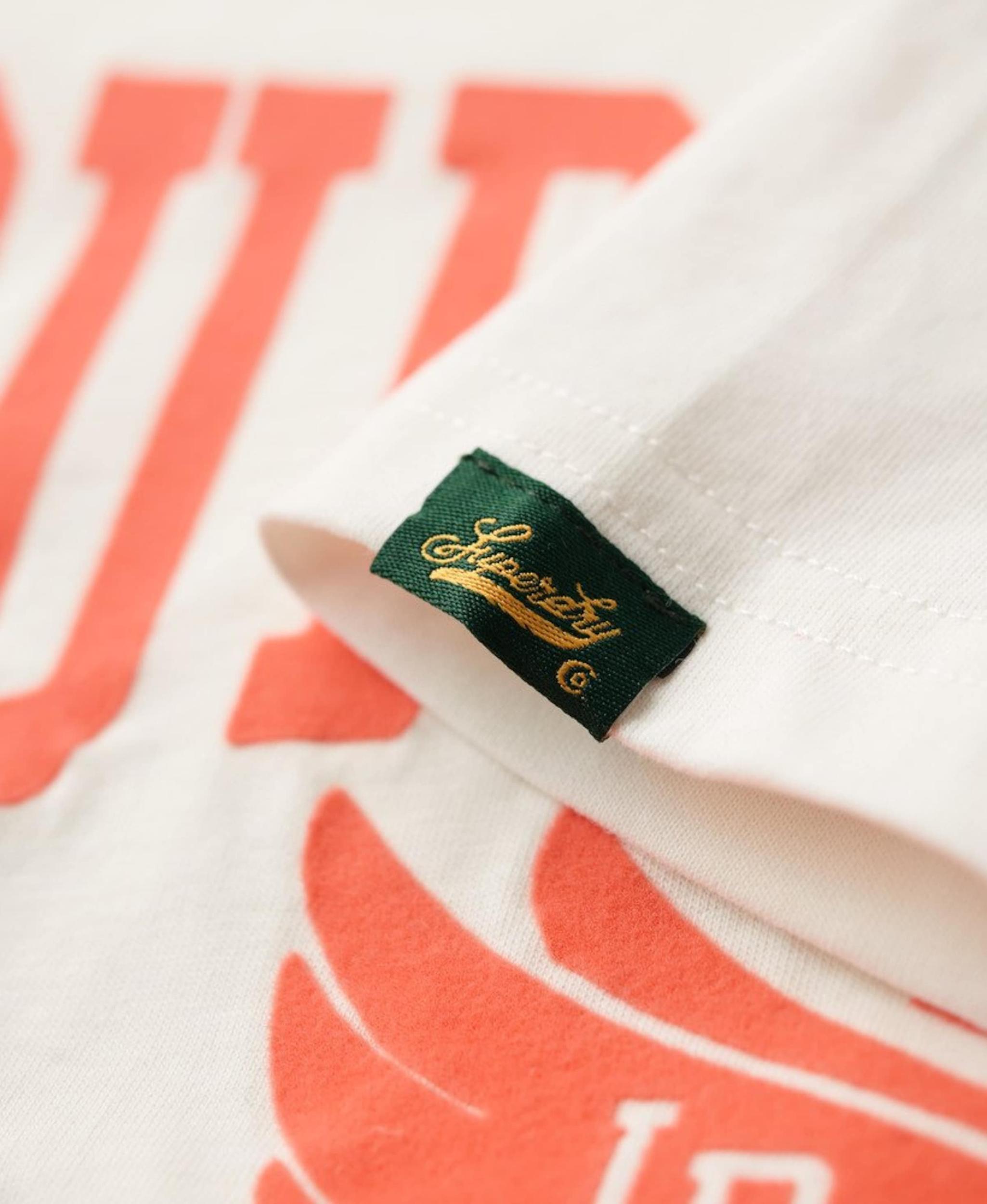 Superdry & Co Majica oranžna / bela