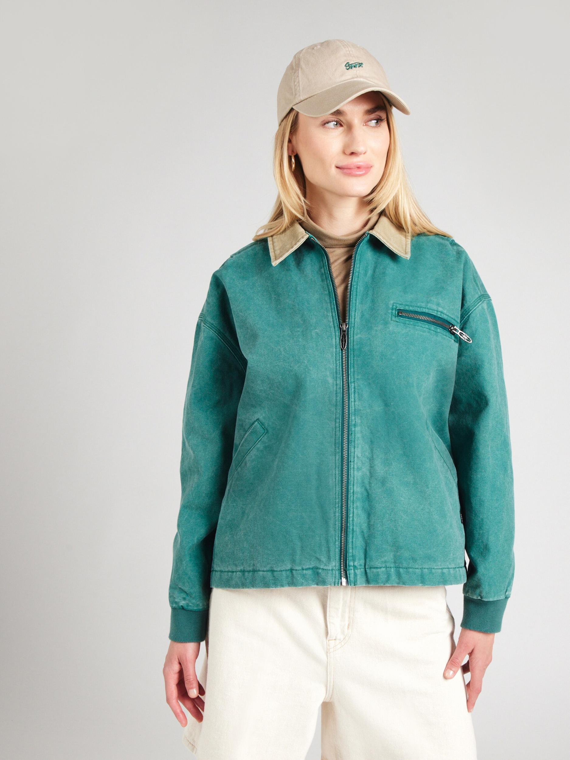 QUIKSILVER Prehodna jakna 'SAND' bež / turkizna