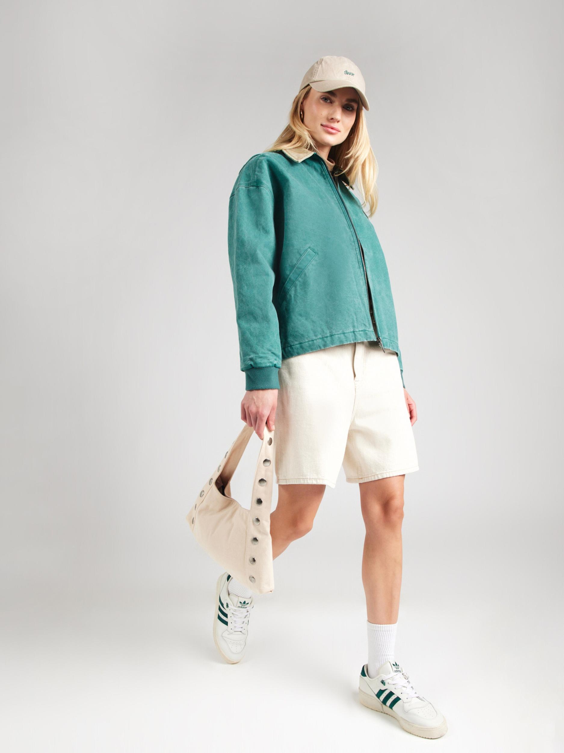 QUIKSILVER Prehodna jakna 'SAND' bež / turkizna