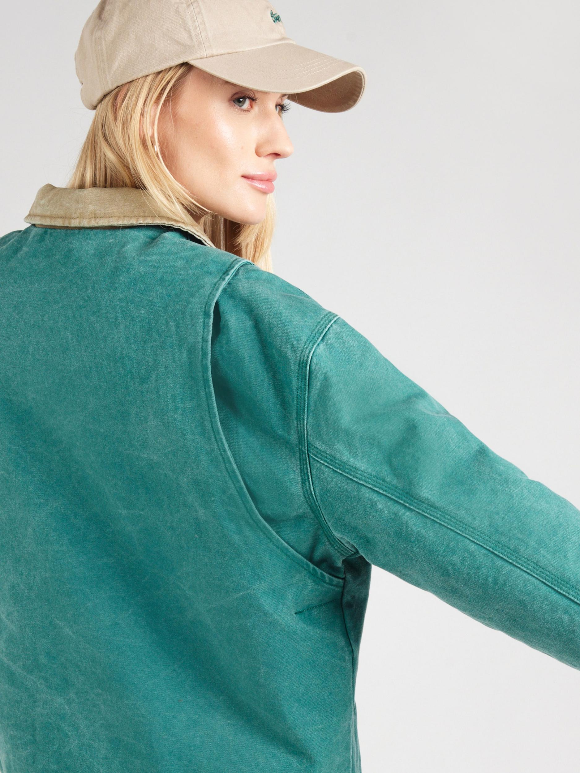 QUIKSILVER Prehodna jakna 'SAND' bež / turkizna