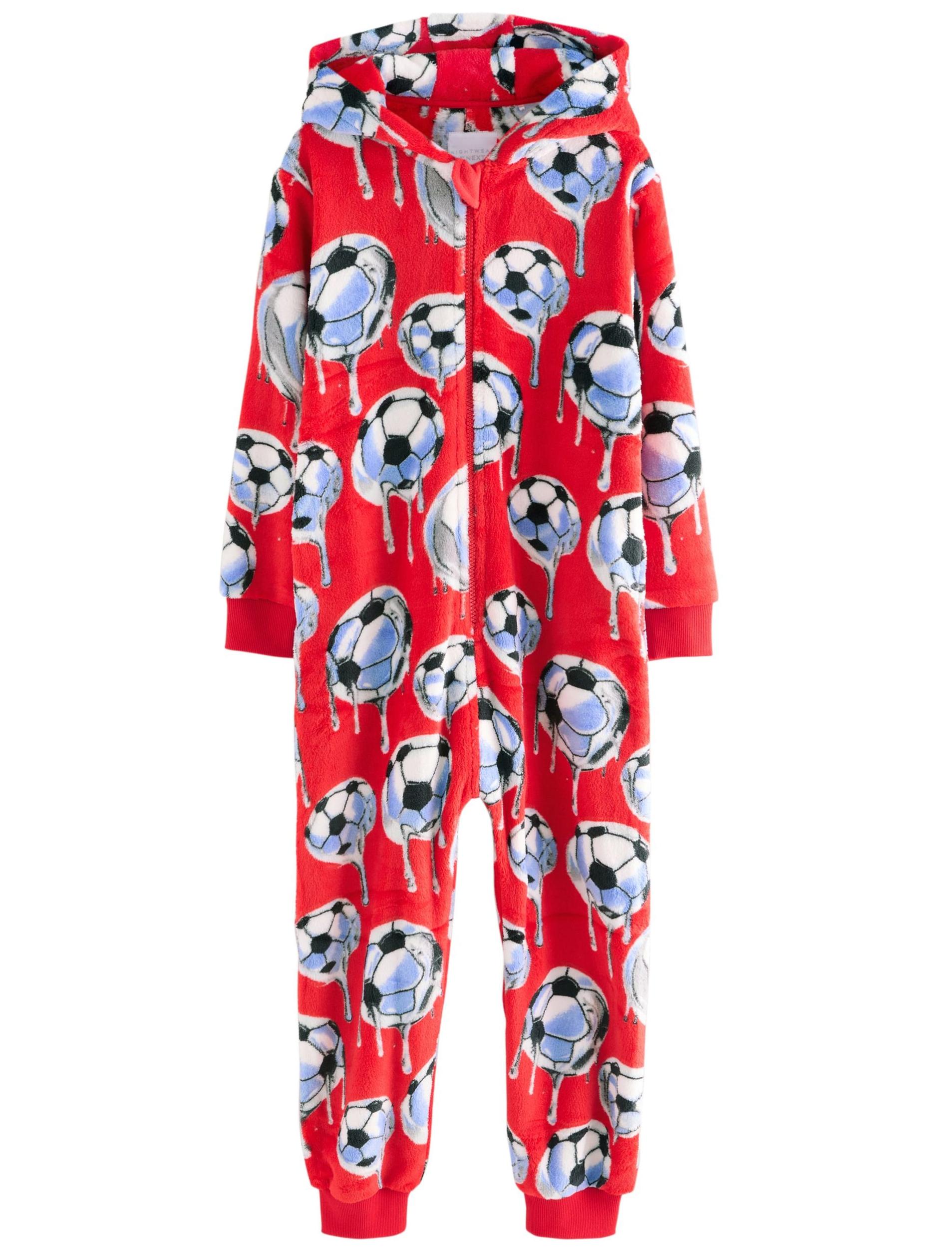 Next Pižama modra / siva / rdeča / bela